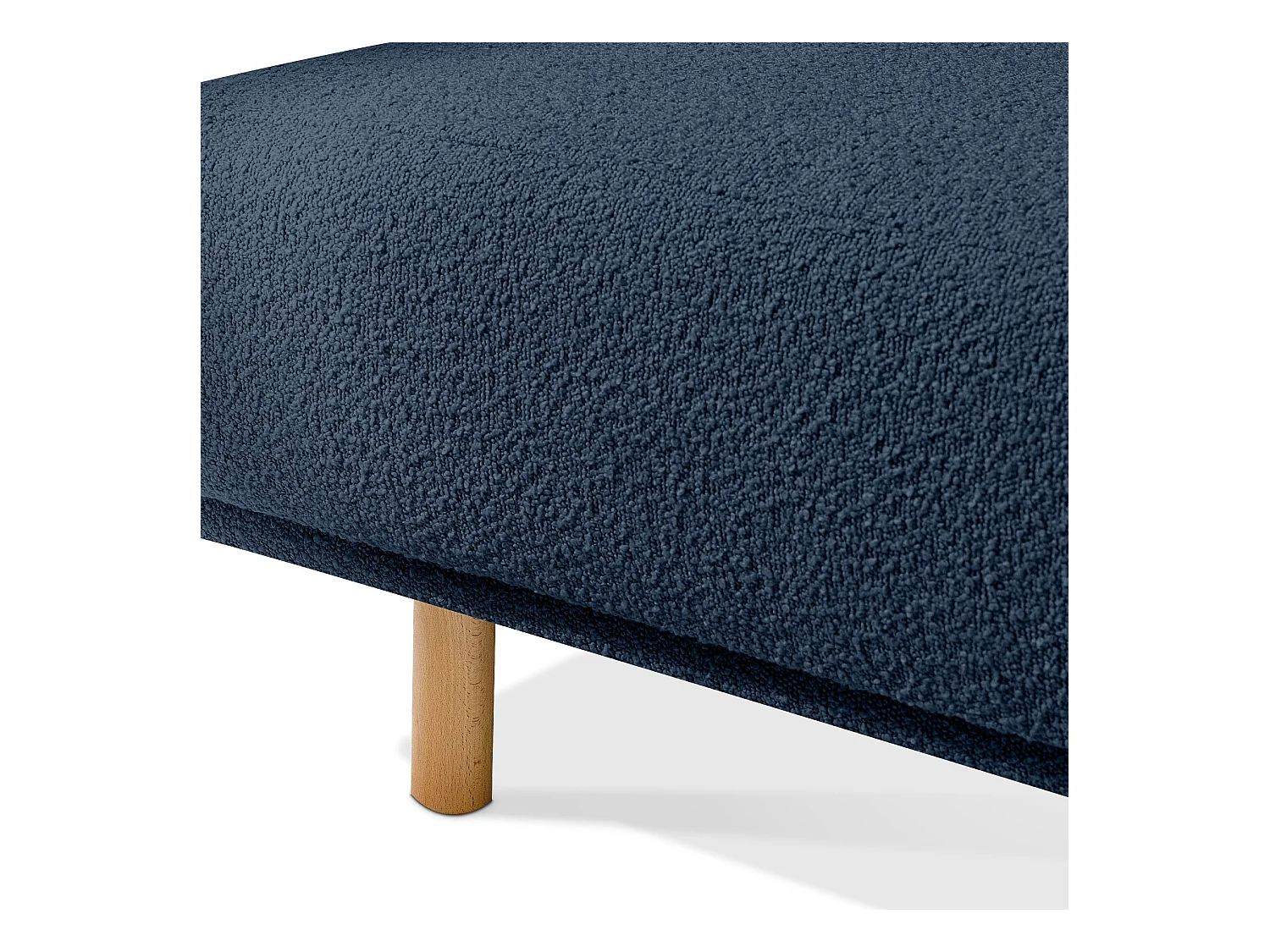 Canapé d'angle gauche - FOSERO - 3 places - Bleu foncé