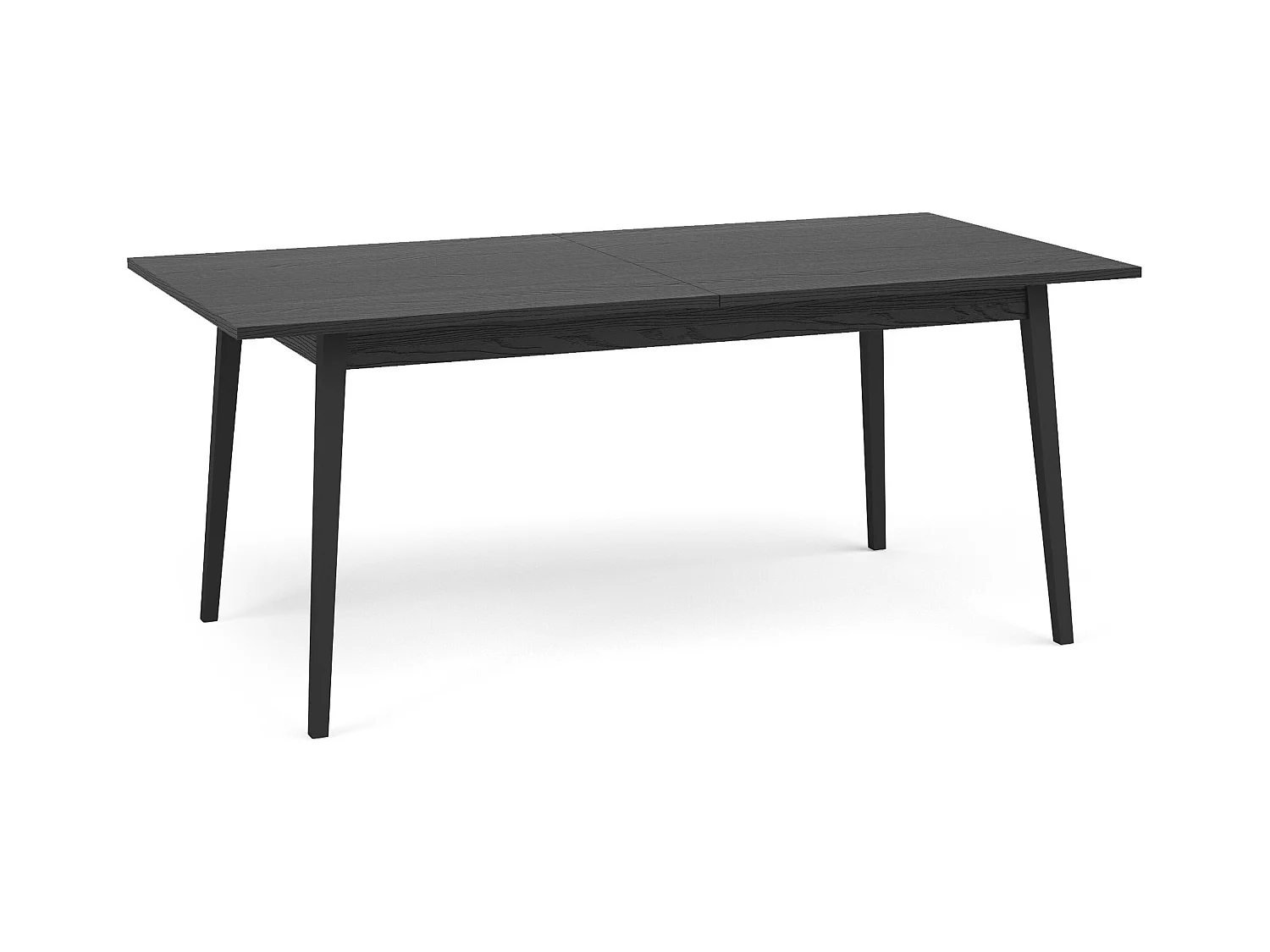 Table à manger VIDIS noir, dimensions 160x76x90 cm, parfait pour salles à manger