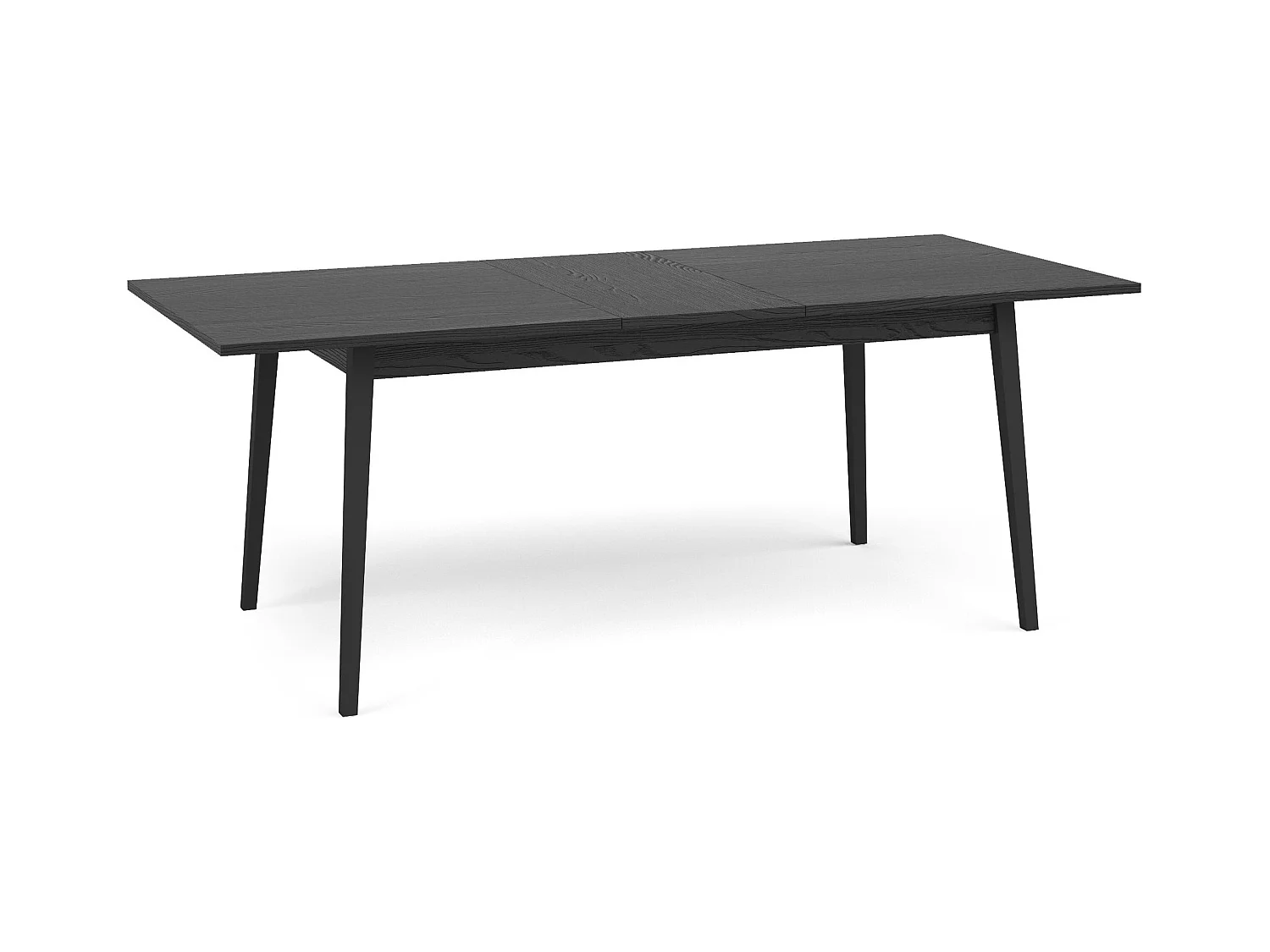 Table à manger VIDIS noir, dimensions 160x76x90 cm, parfait pour salles à manger