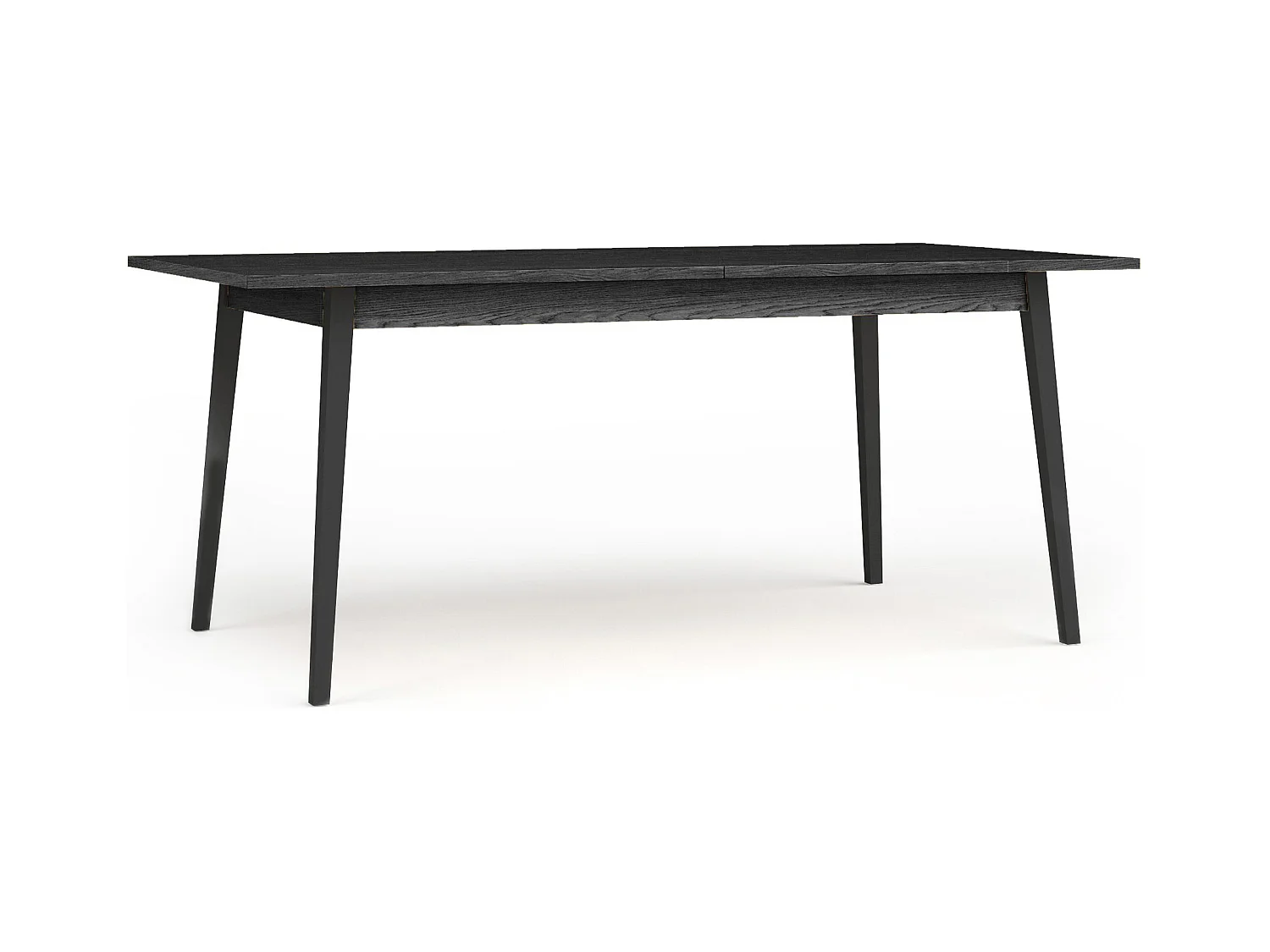 Table à manger VIDIS noir, dimensions 160x76x90 cm, parfait pour salles à manger