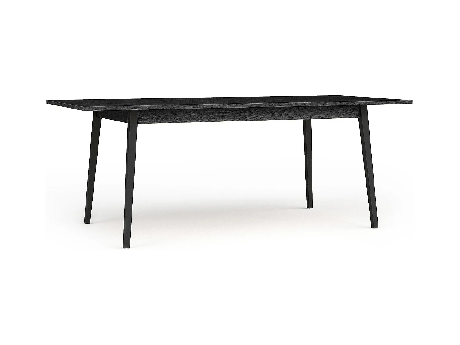 Table à manger VIDIS noir, dimensions 160x76x90 cm, parfait pour salles à manger