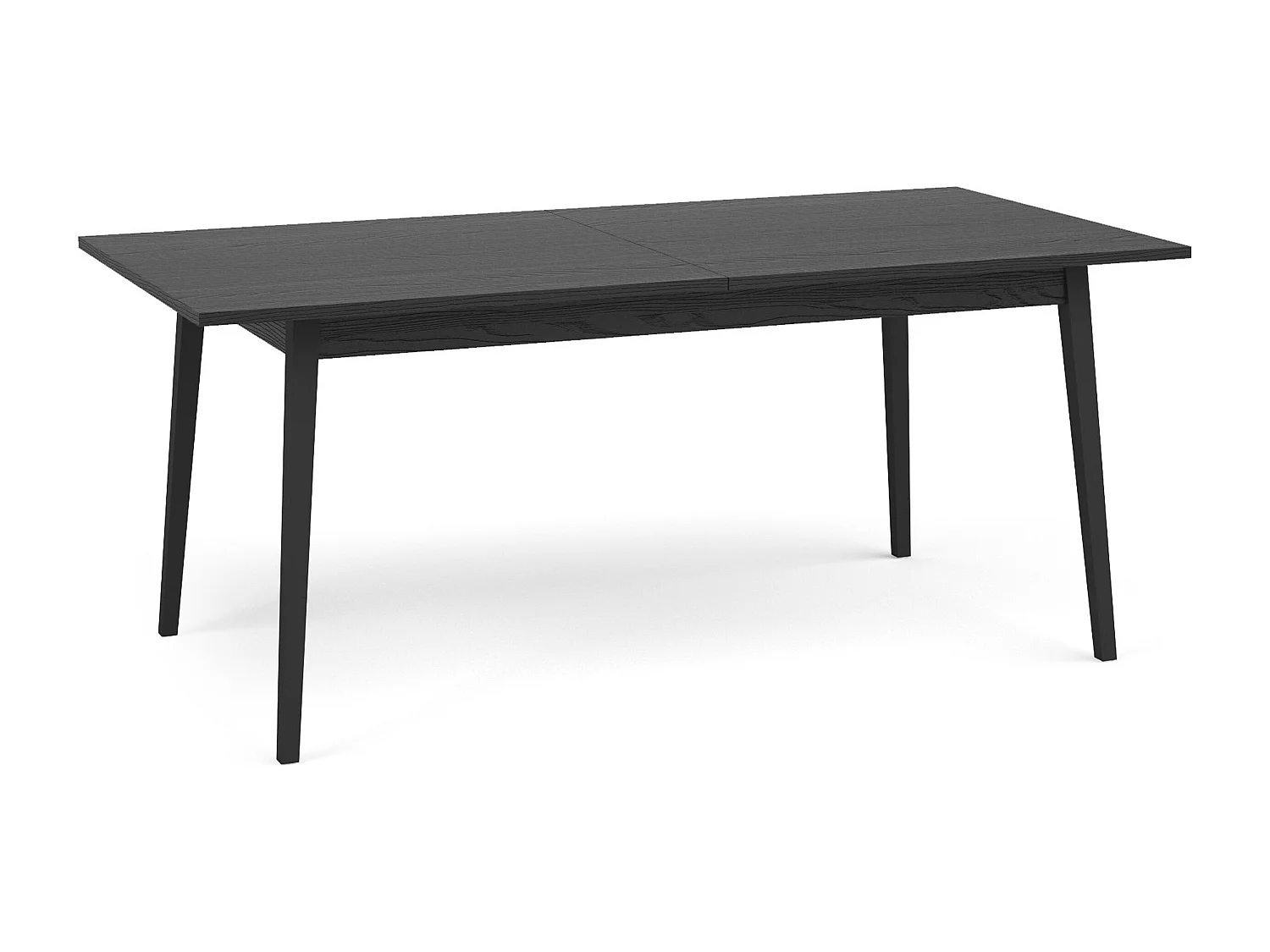 Table à manger VIDIS noir, dimensions 160x76x90 cm, parfait pour salles à manger