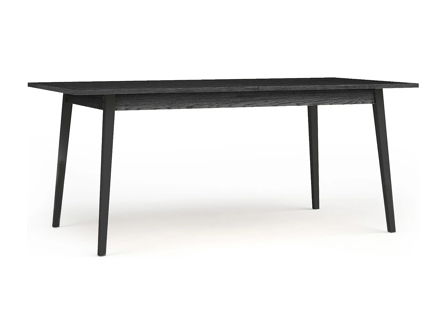 Table à manger VIDIS noir, dimensions 160x76x90 cm, parfait pour salles à manger