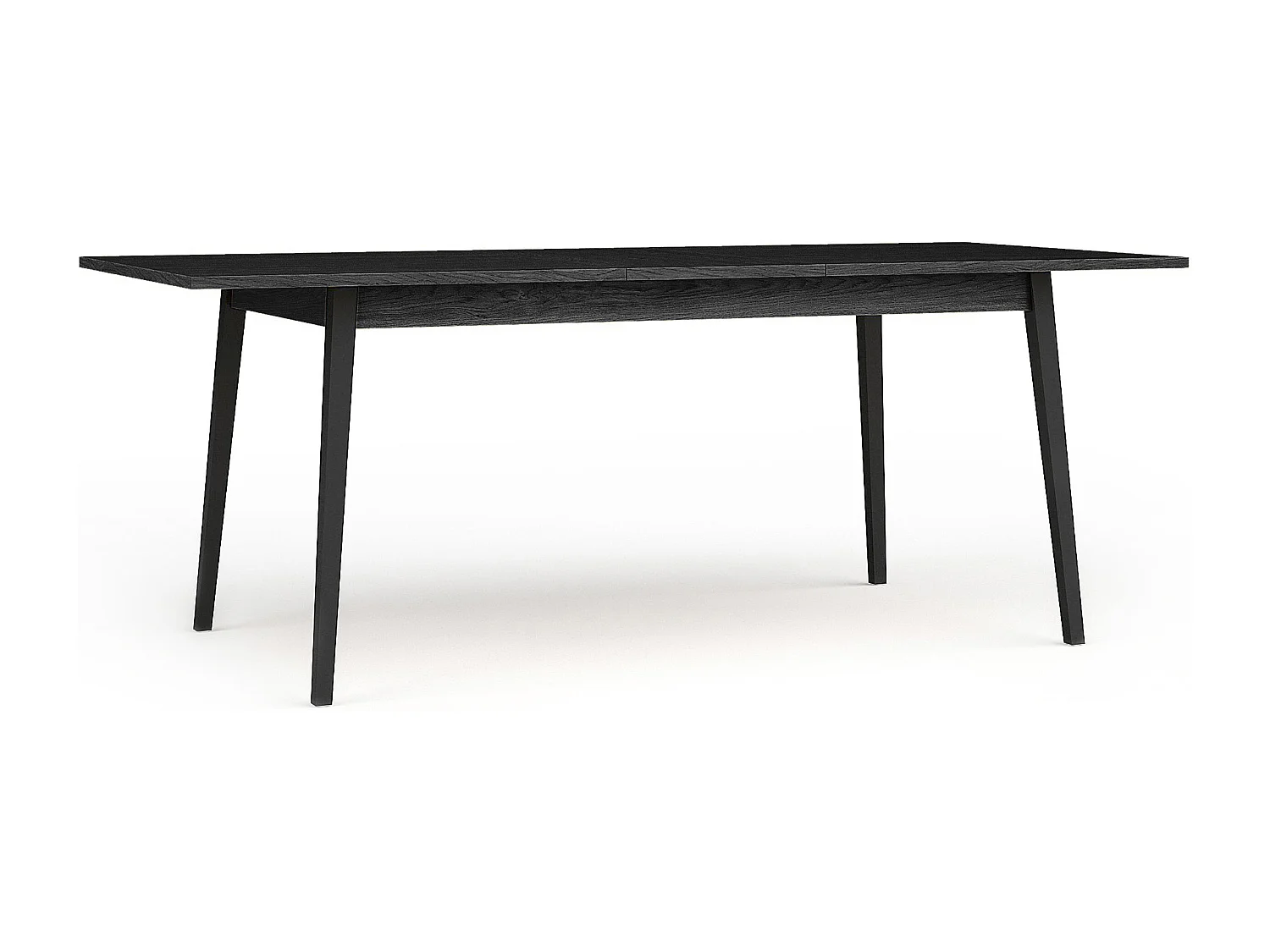 Table à manger VIDIS noir, dimensions 160x76x90 cm, parfait pour salles à manger