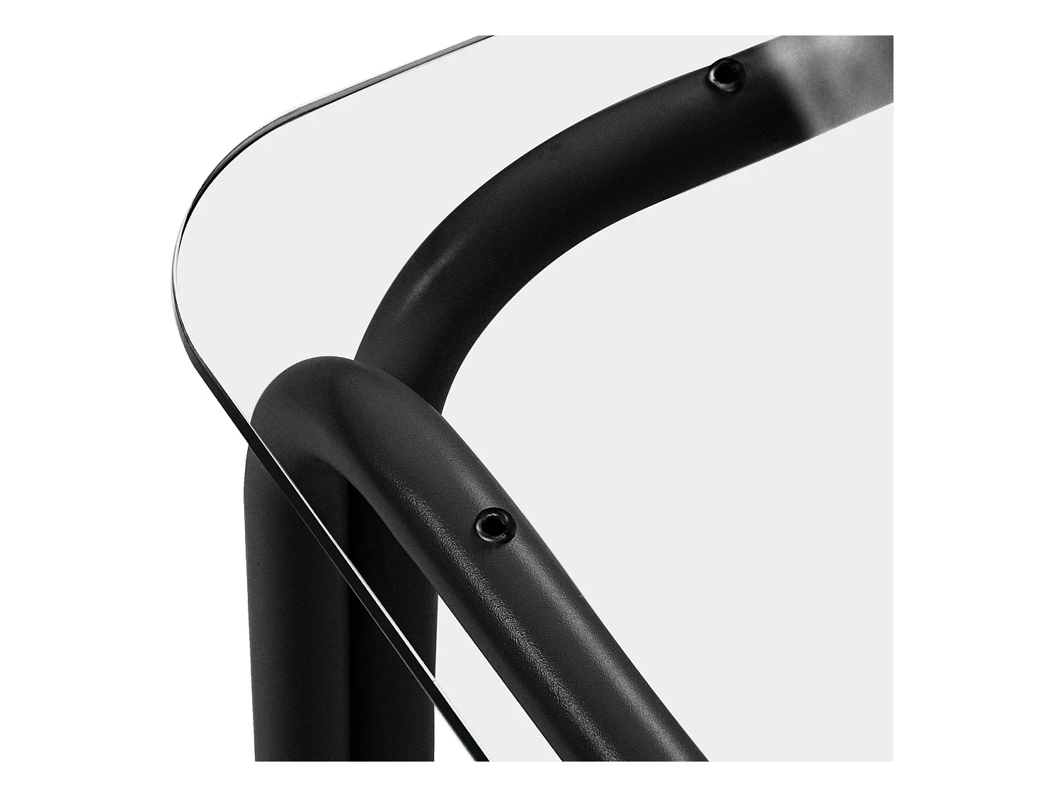 Table de jardin RAMBE anthracite, dimensions 125x42x65 cm, design moderne