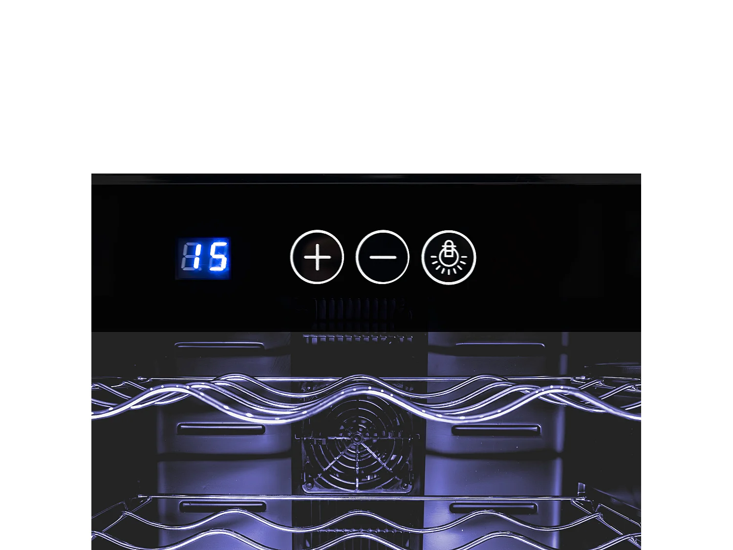 Cantinetta Frigo Vino 78L 28 Bottiglie Porta in Vetro LED Pannello Touch 8–18°C Nero