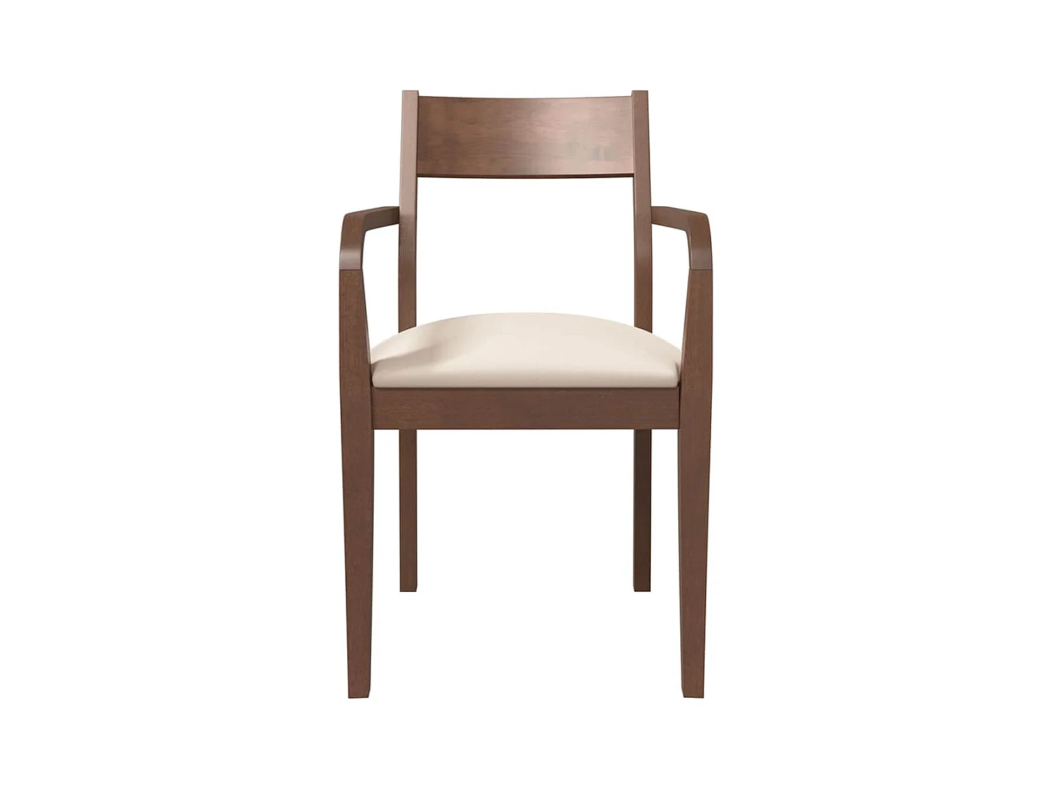 Chaises à manger coussins 2 pcs marron bois massif caoutchouc