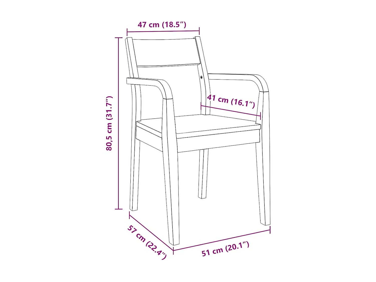 Chaises à manger 2 pcs blanc bois massif caoutchouc