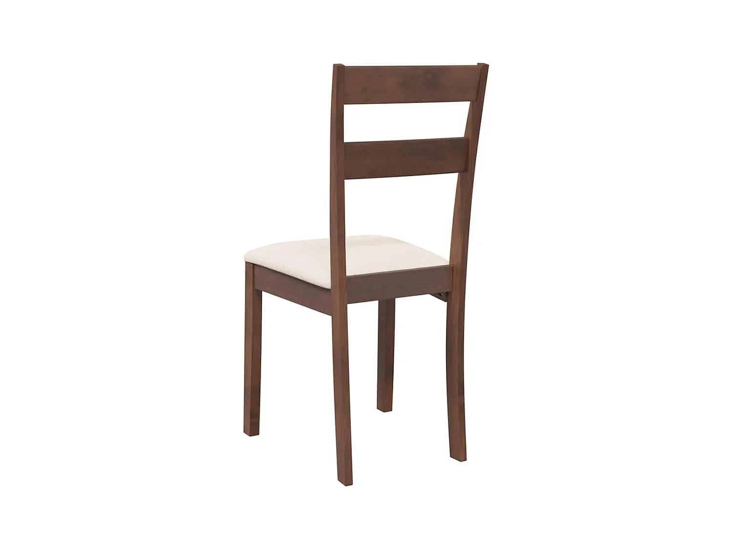 Sillas de comedor con cojines 2 uds madera maciza marrón caucho