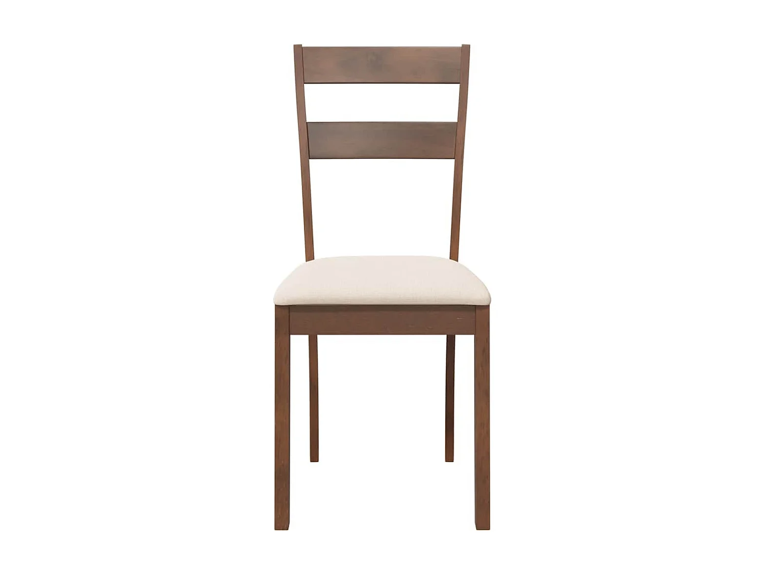 Cadeiras de jantar com almofadões 2 pcs madeira maciça castanho