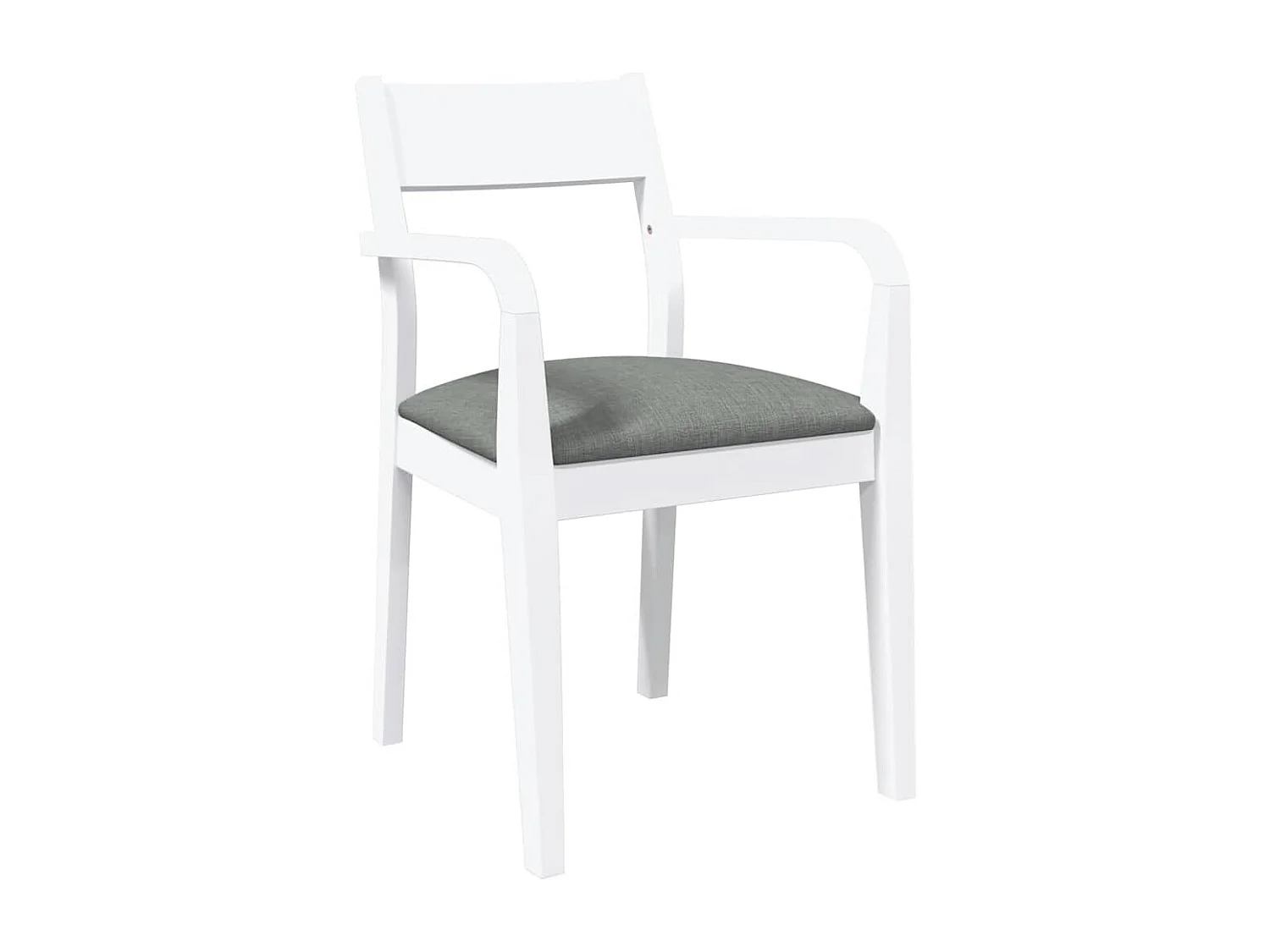 Sillas de comedor con cojines 2uds madera maciza blanco caucho