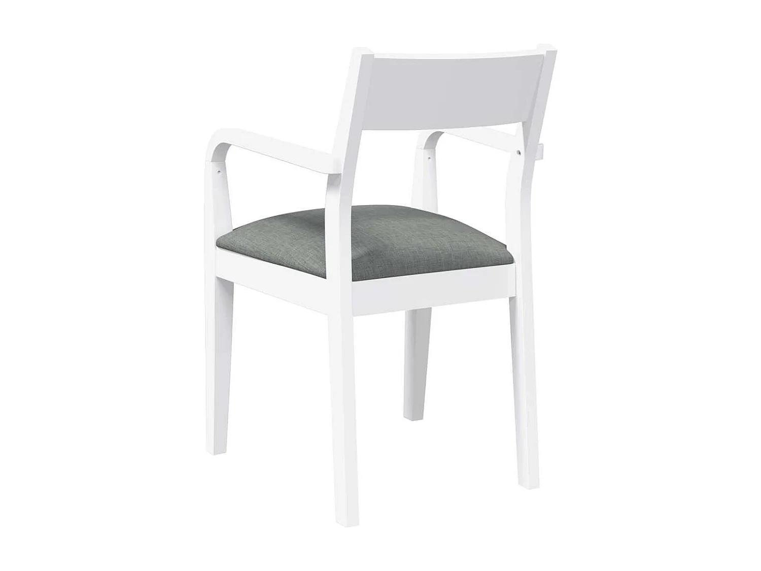 Sillas de comedor con cojines 2uds madera maciza blanco caucho