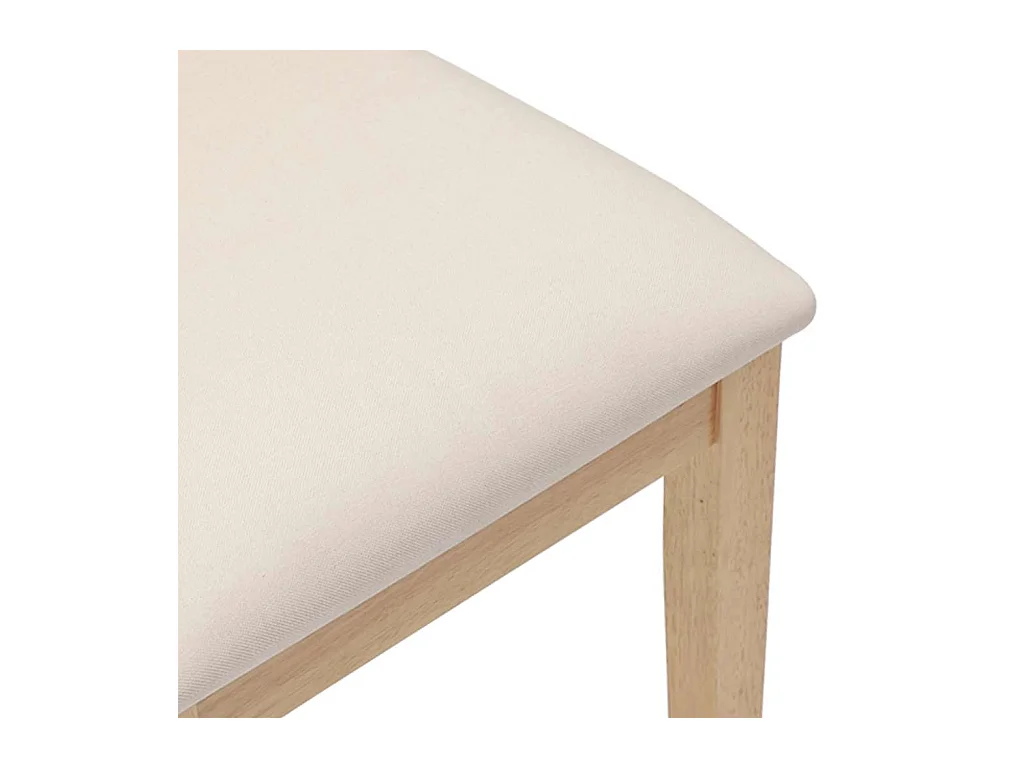 Esszimmerstühle mit Kissen 2 Stk. Massivholz Gummibaum