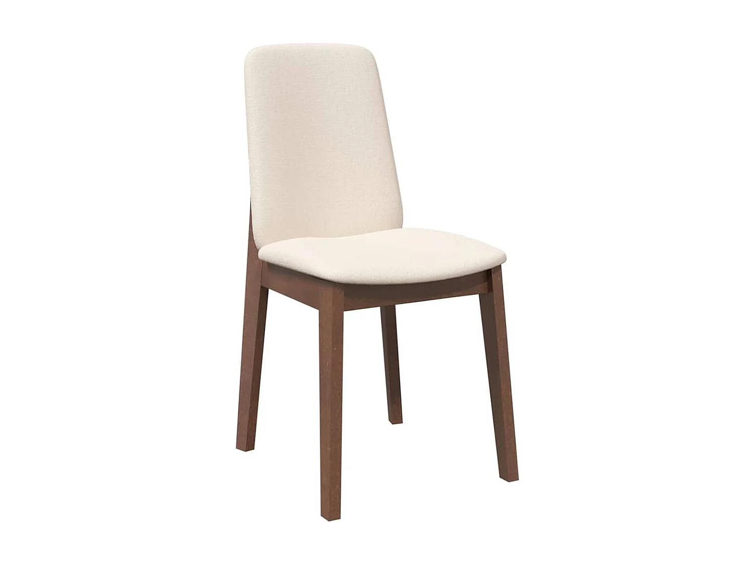 Cadeiras de jantar com almofadões 2 pcs madeira maciça castanho