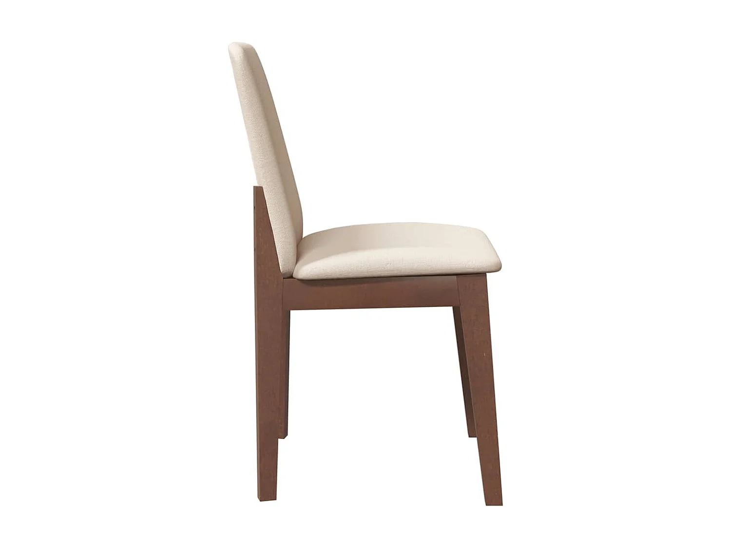 Cadeiras de jantar com almofadões 2 pcs madeira maciça castanho