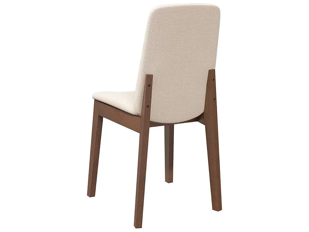 Esszimmerstühle mit Kissen 2 Stk. Braun Massivholz Gummibaum