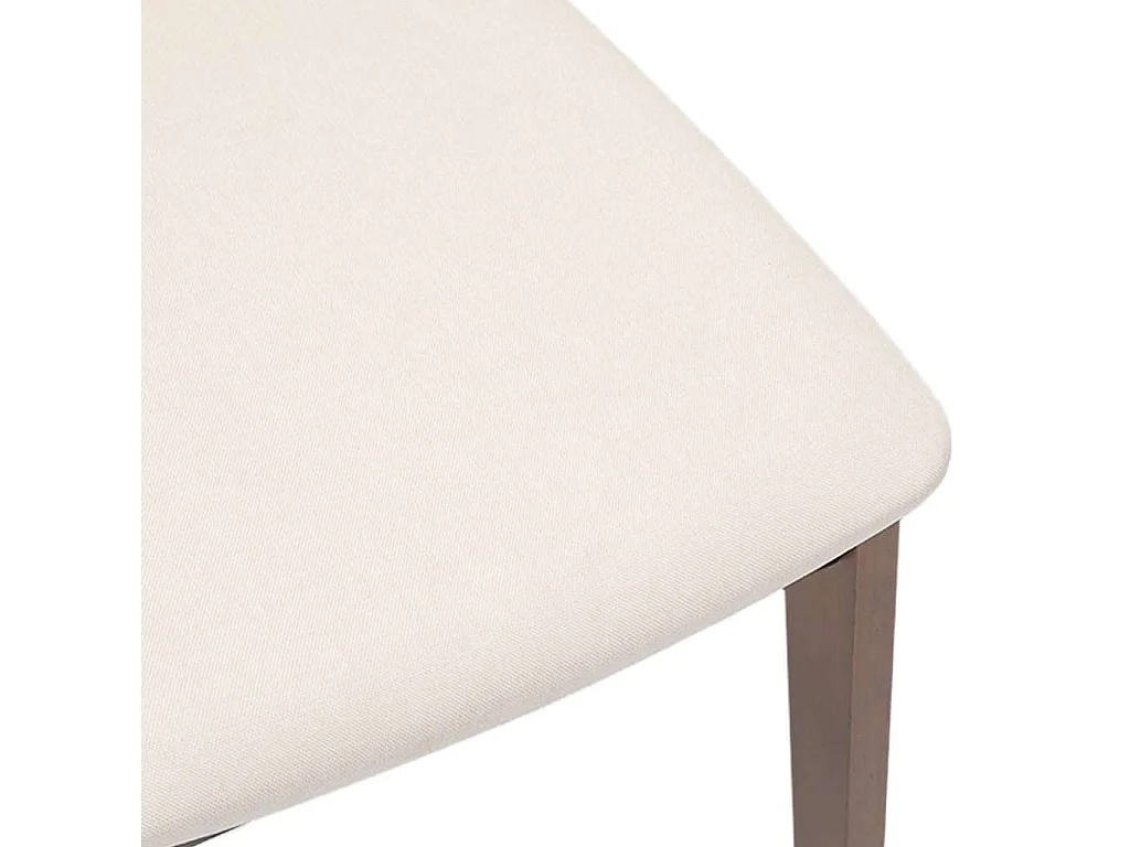 Esszimmerstühle mit Kissen 2 Stk. Braun Massivholz Gummibaum