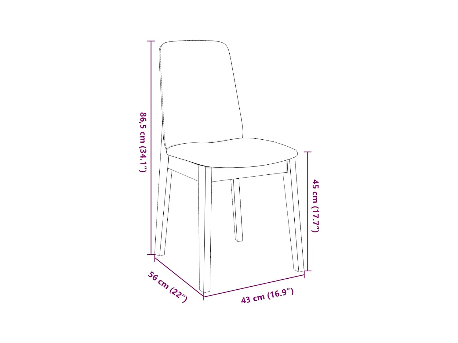 Esszimmerstühle mit Kissen 2 Stk. Braun Massivholz Gummibaum