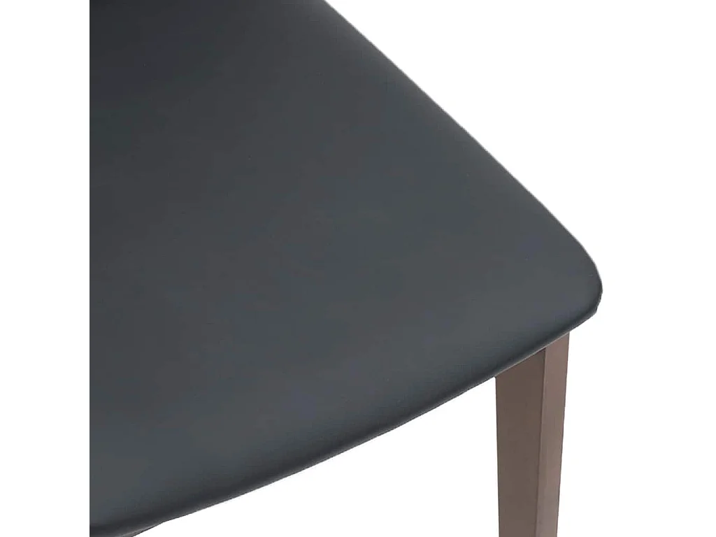 Chaises à manger coussins 2 pcs marron bois massif caoutchouc