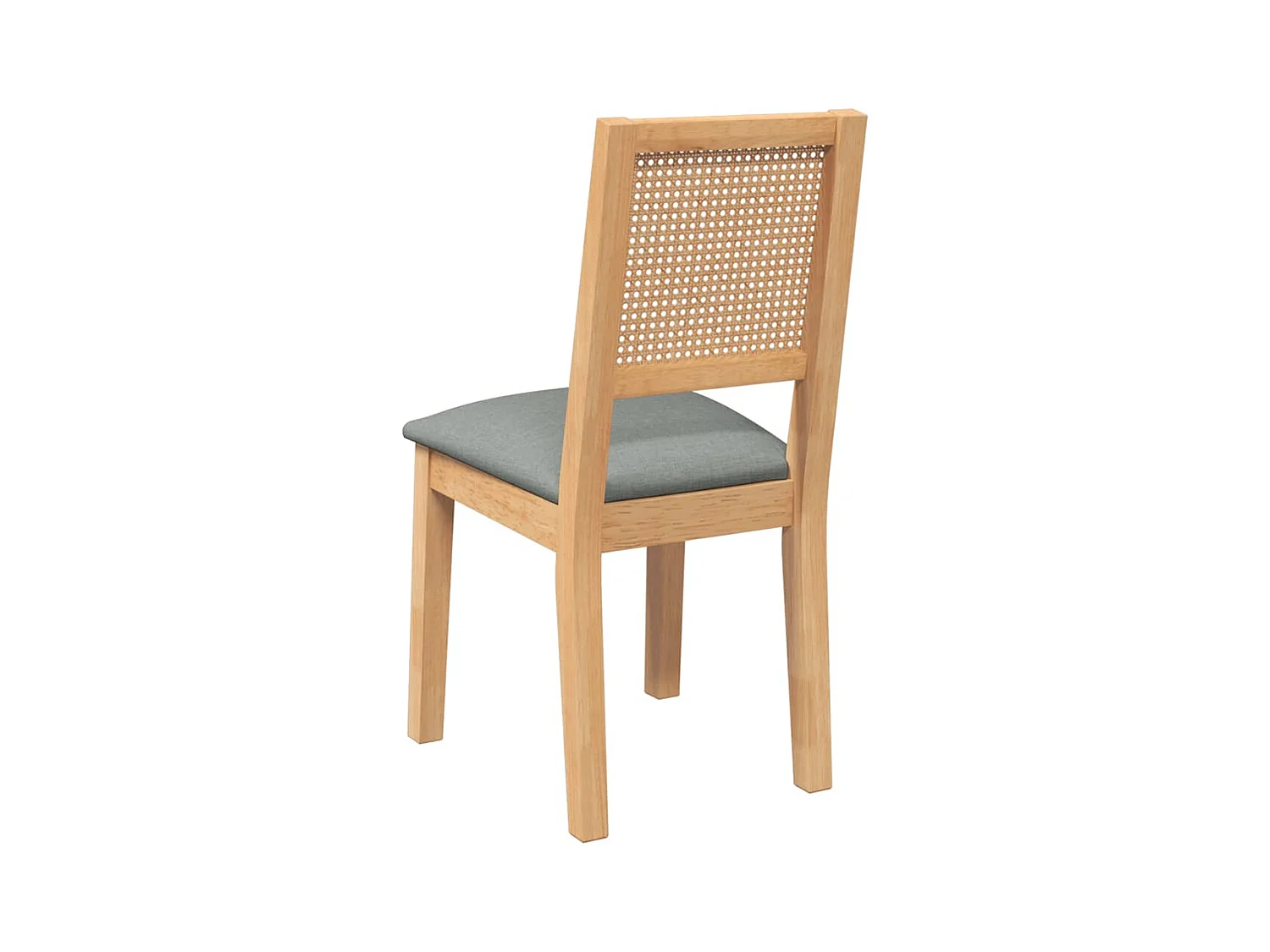 Cadeiras de jantar com almofadões 2 pcs madeira maciça