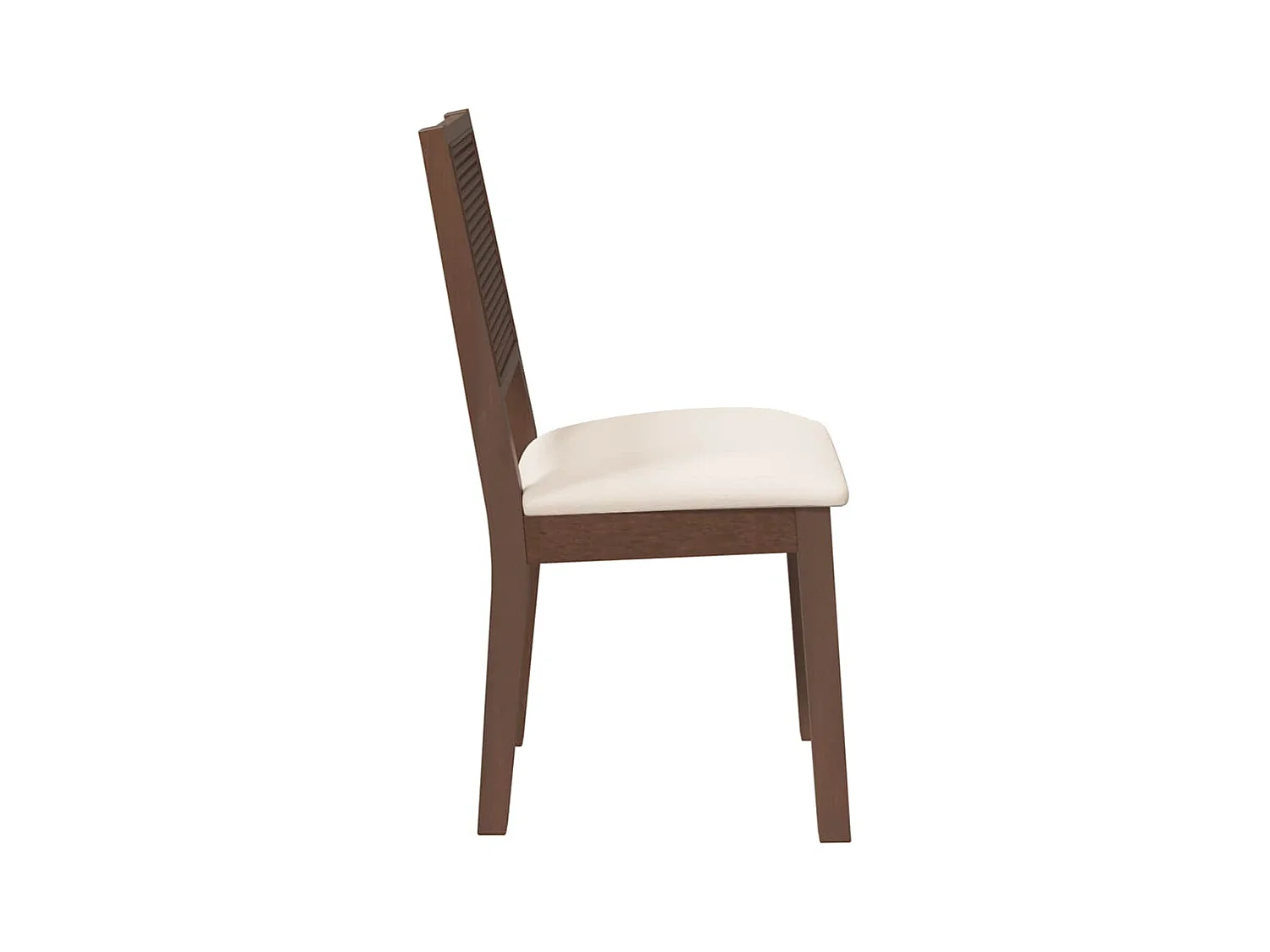 Chaises à manger coussins 2 pcs marron bois massif caoutchouc