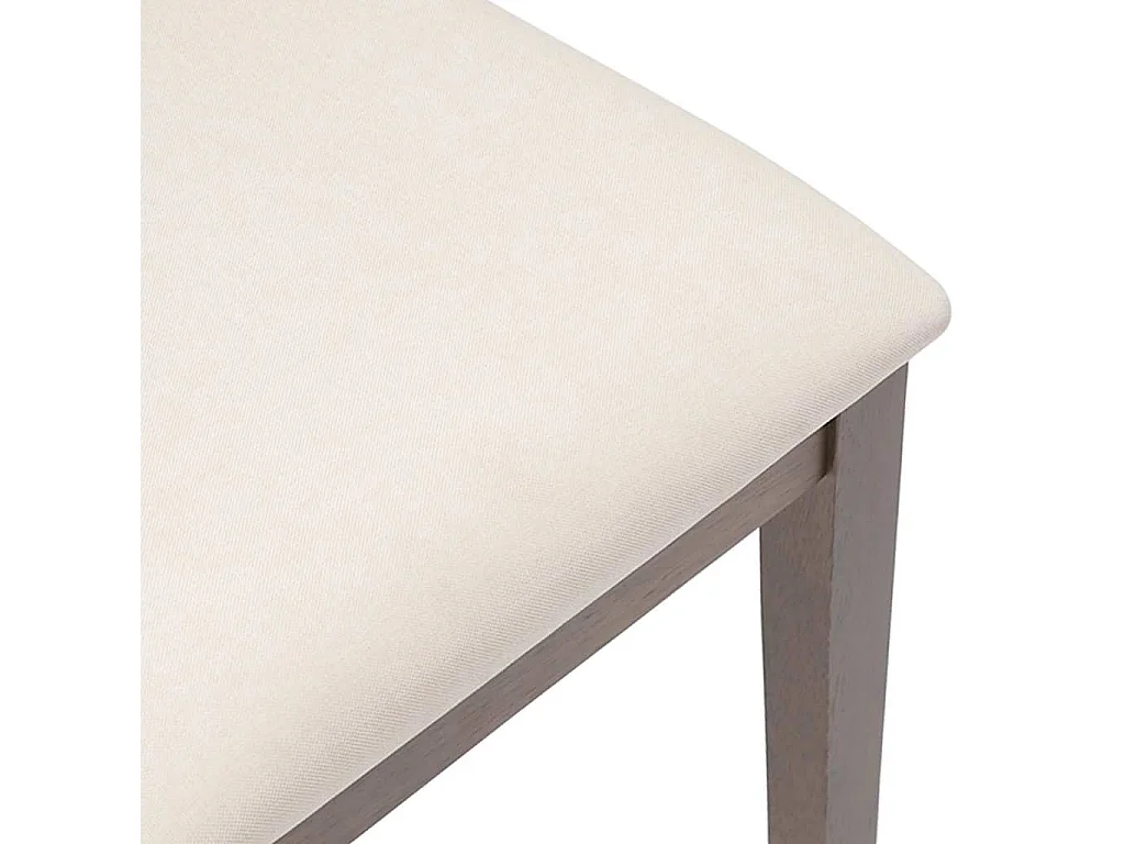 Chaises à manger coussins 2 pcs marron bois massif caoutchouc