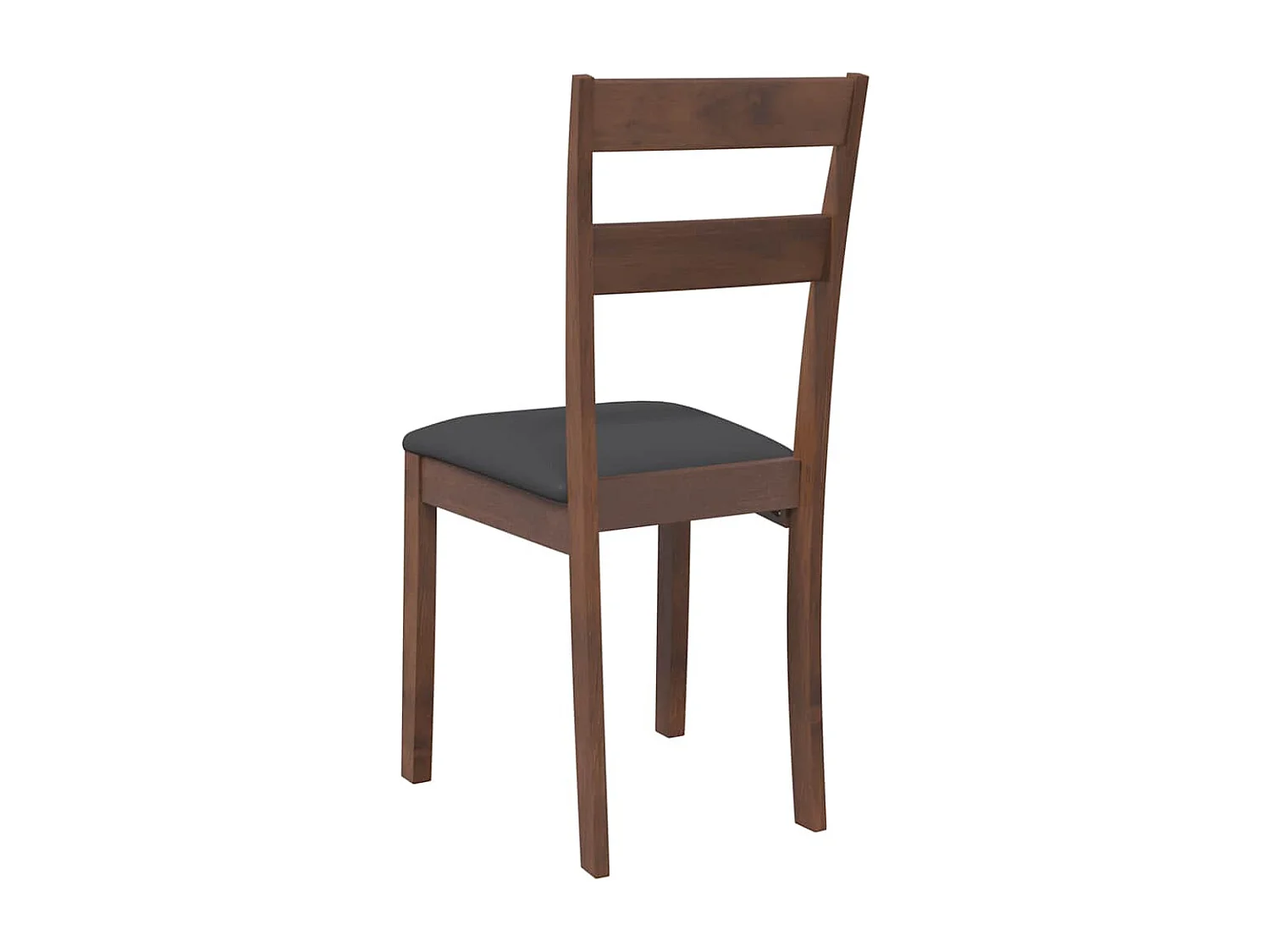 Sillas de comedor con cojines 2 uds madera maciza marrón caucho