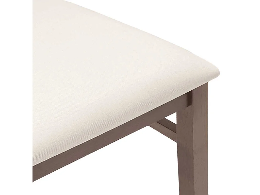 Sillas de comedor con cojines 2 uds madera maciza marrón caucho