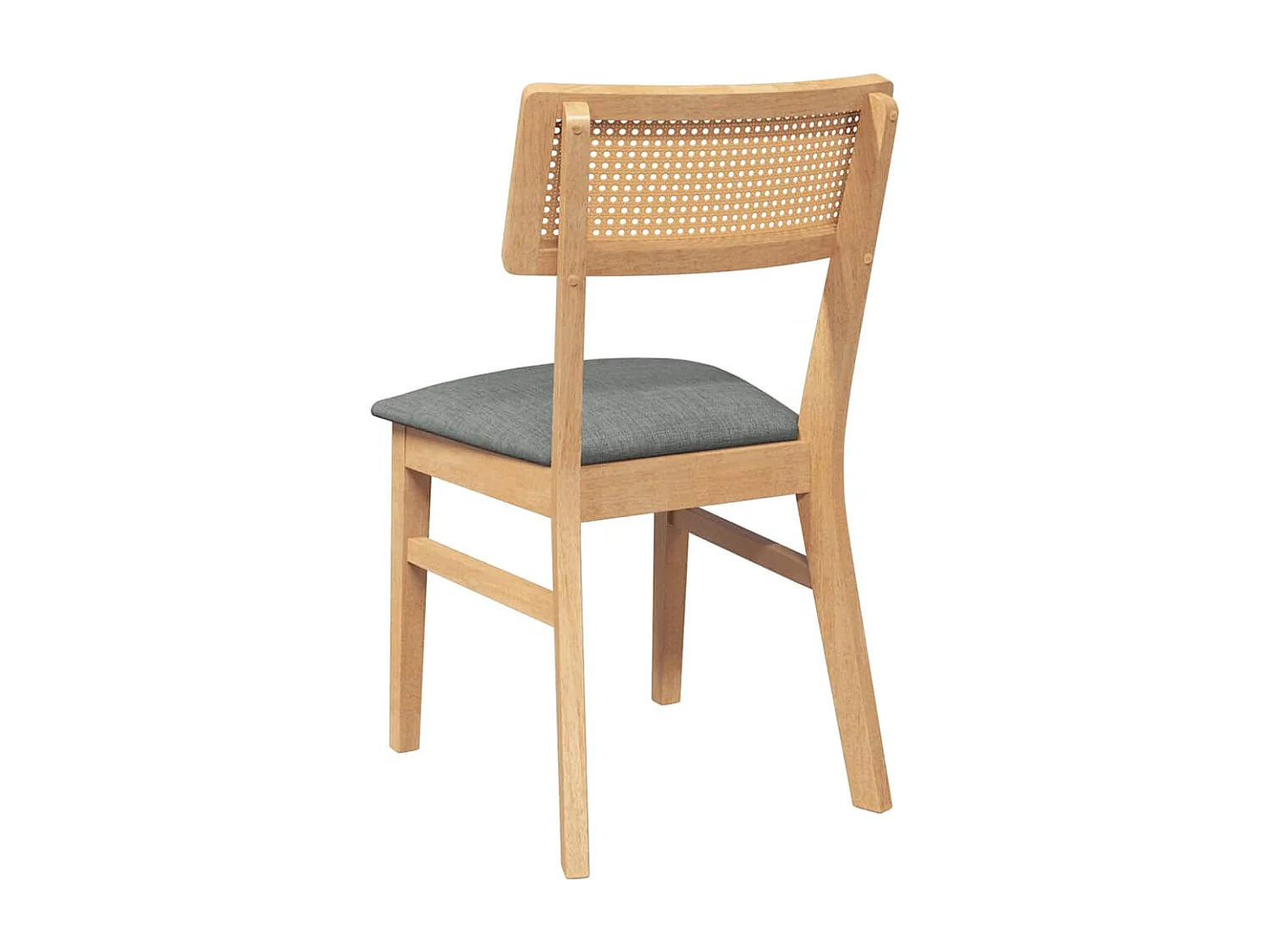 Chaises à manger coussins 2 pcs bois massif caoutchouc