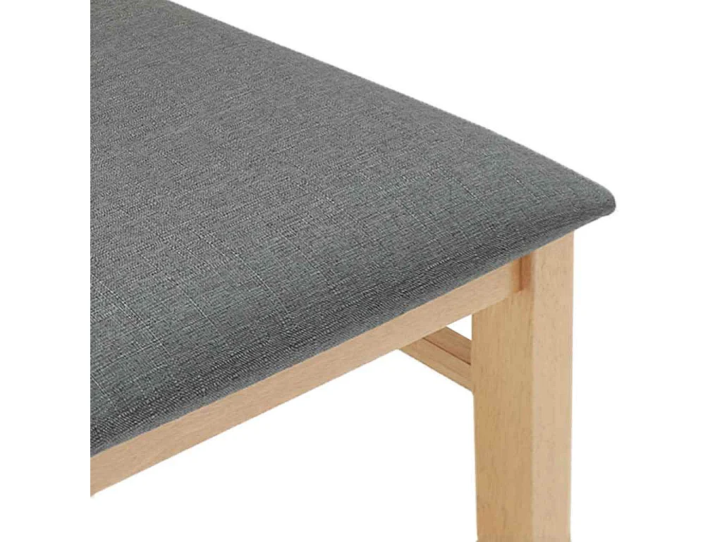 Esszimmerstühle mit Kissen 2 Stk. Massivholz Gummibaum