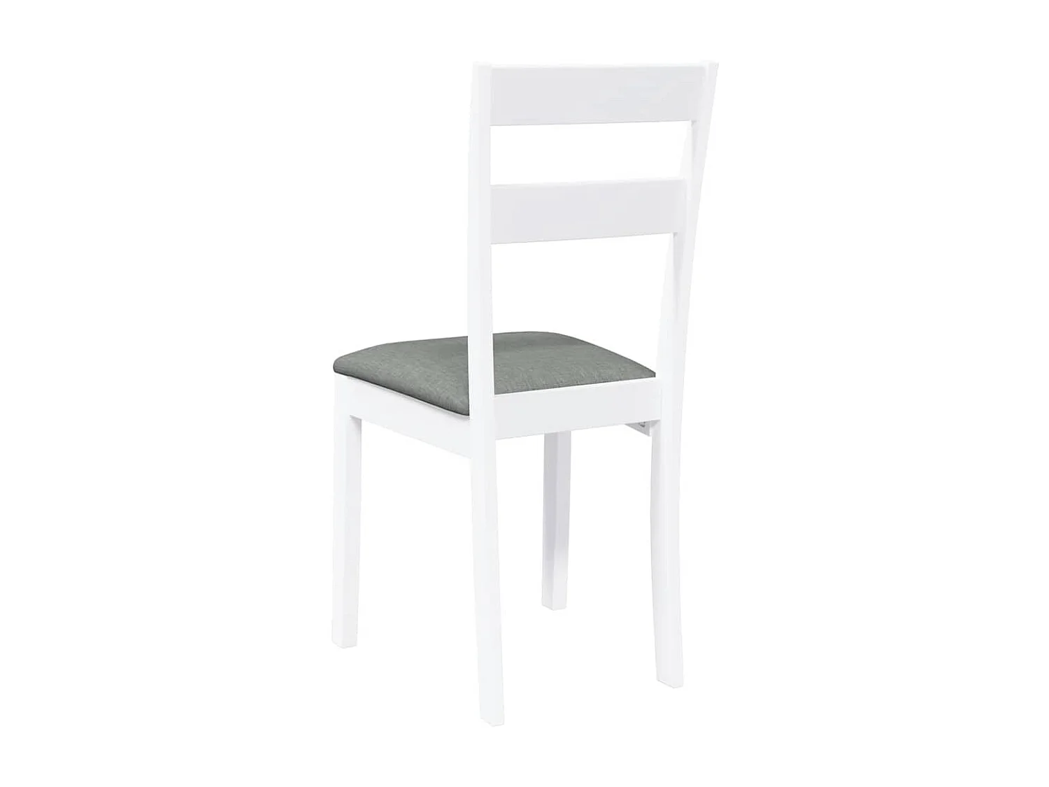 Cadeiras de jantar com almofadões 2 pcs madeira maciça branco
