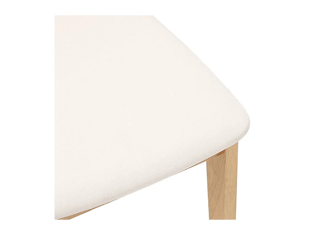 Esszimmerstühle mit Kissen 2 Stk. Massivholz Gummibaum