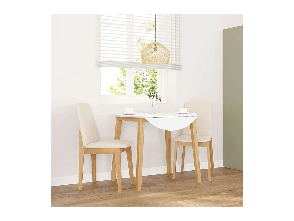 Cadeiras de jantar com almofadões 2 pcs madeira maciça