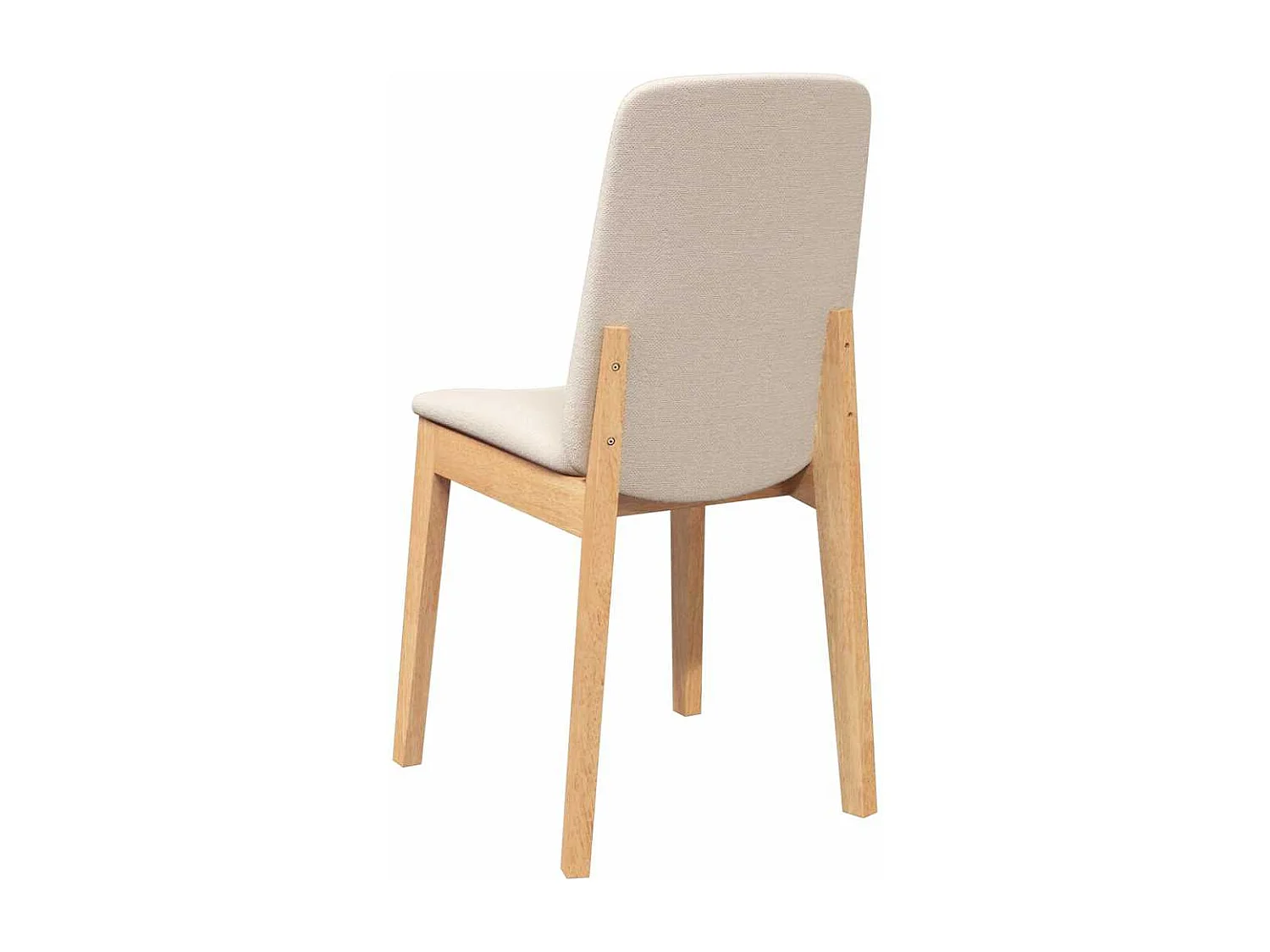 Sillas de comedor con cojines 2 uds madera maciza caucho