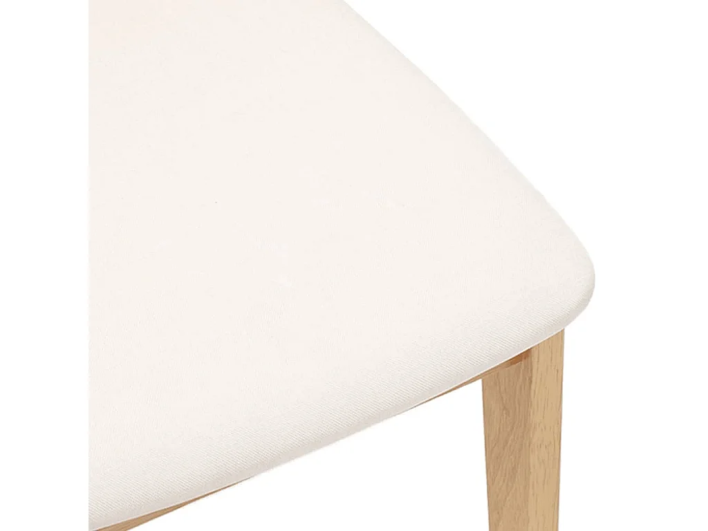 Sedie da Pranzo con Cuscini 2 pz in Legno Massello di Hevea