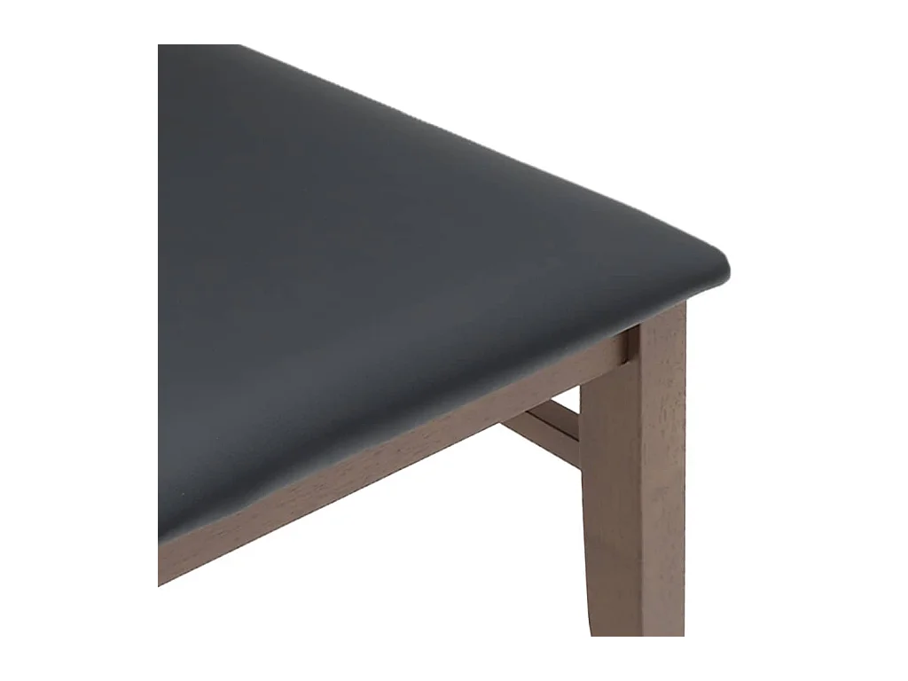 Sillas de comedor con cojines 2 uds madera maciza marrón caucho