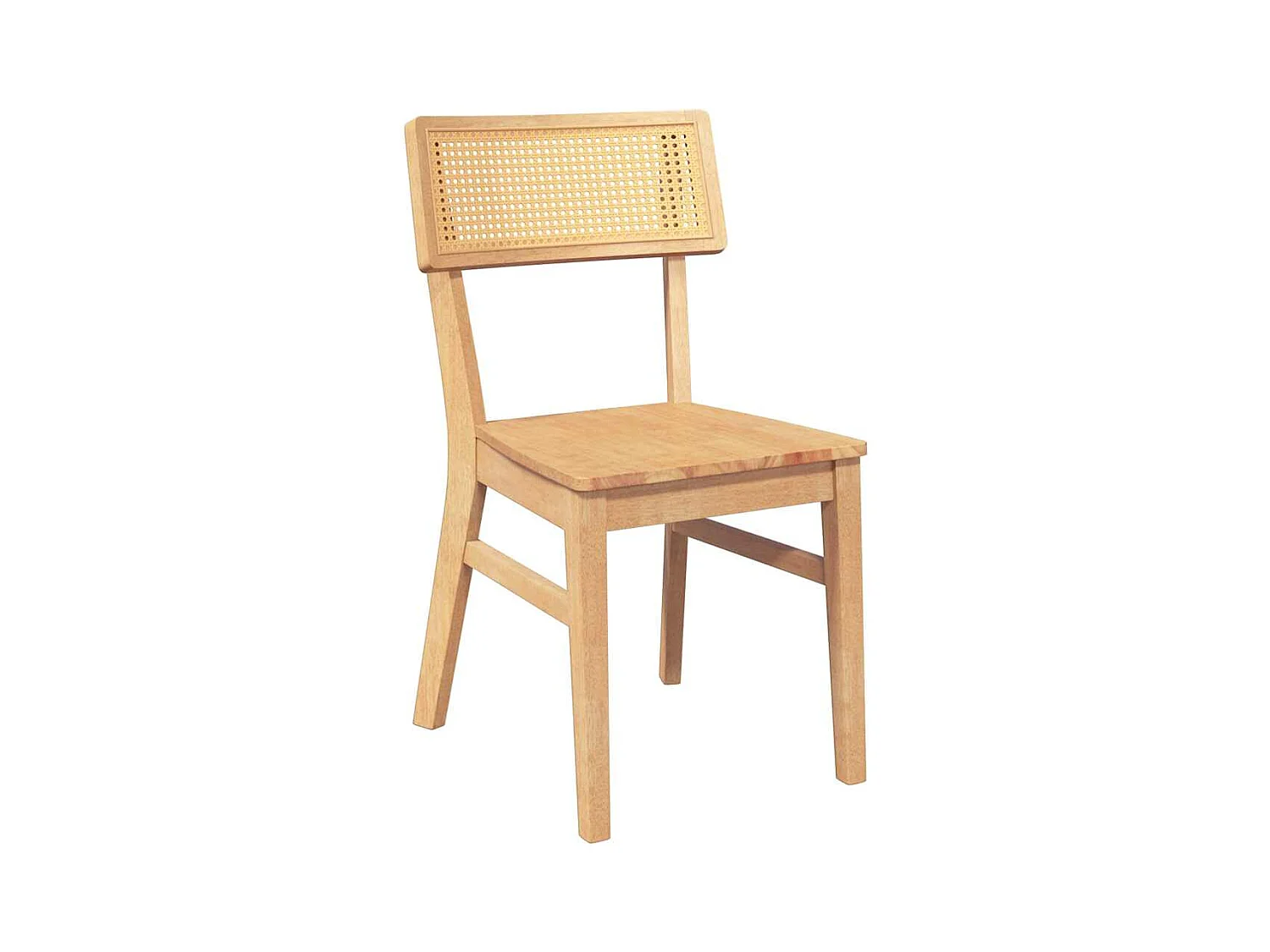 Sillas de comedor 2 unidades madera maciza de caucho