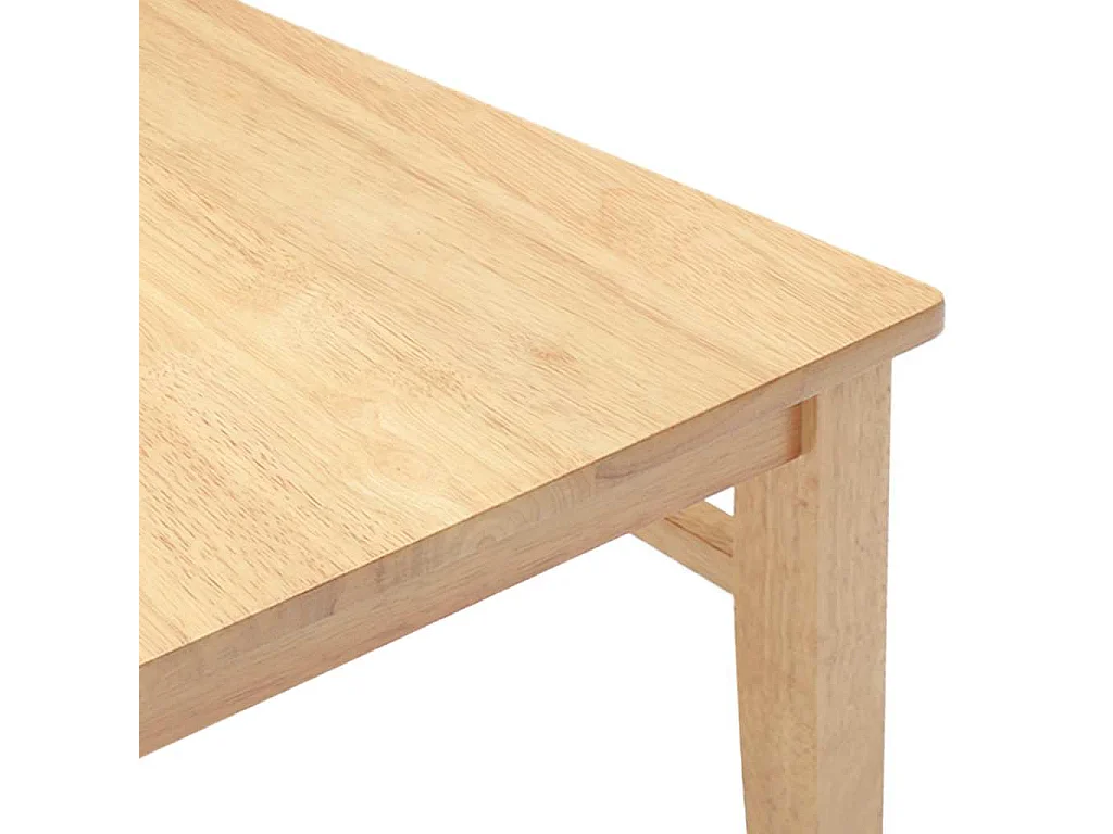 Eetkamerstoelen 2 st massief hout rubber