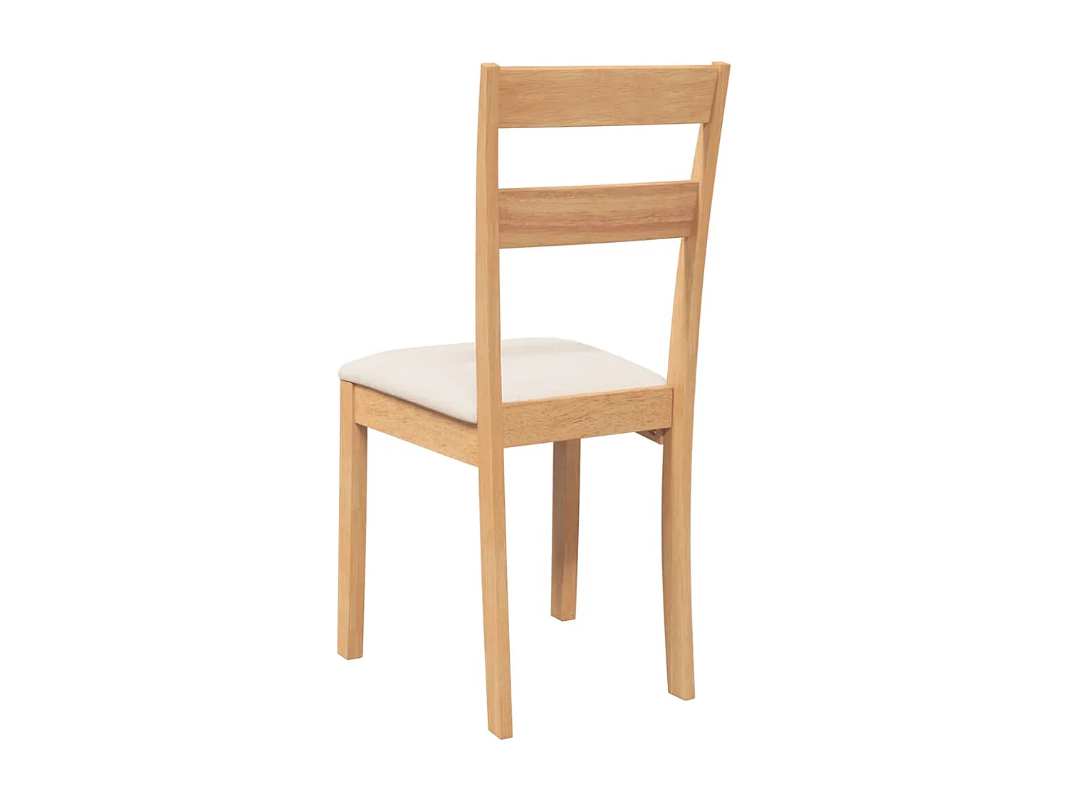 Sillas de comedor con cojines 2uds madera maciza natural caucho