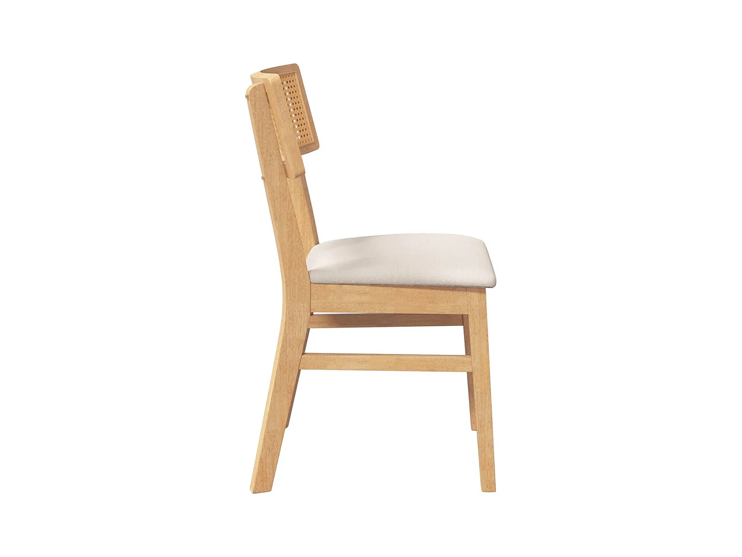 Sillas de comedor con cojines 2 uds madera maciza caucho