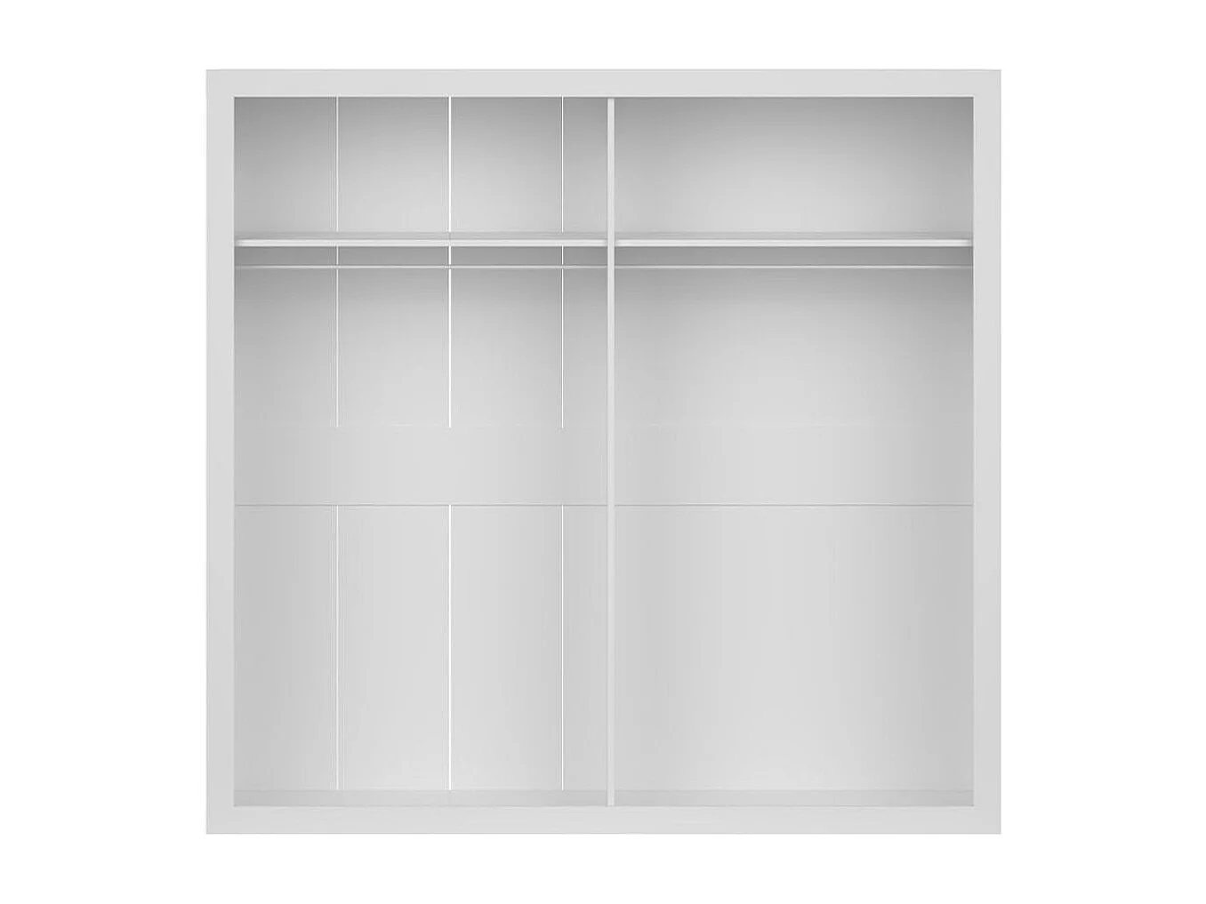 Armario Sara 2 puertas abatibles trufa/cañón 208x196x49 cm