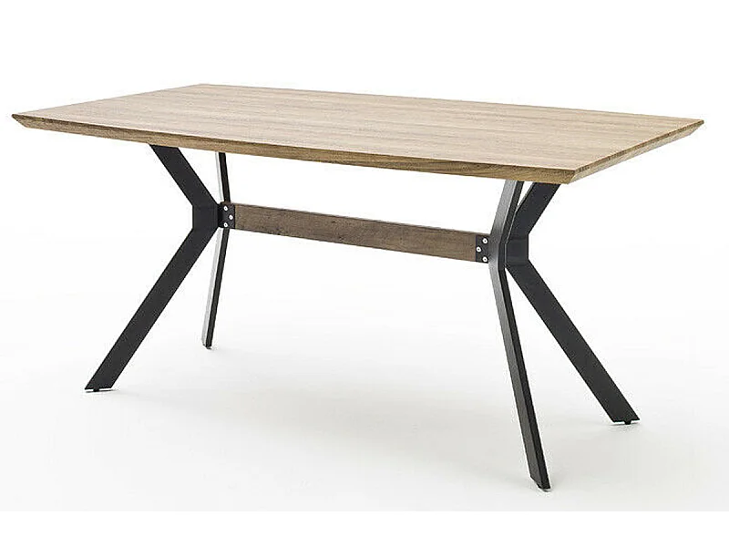 Table à manger rectangulaire finition chêne sauvage - L.180 x H.76 x P.90 cm