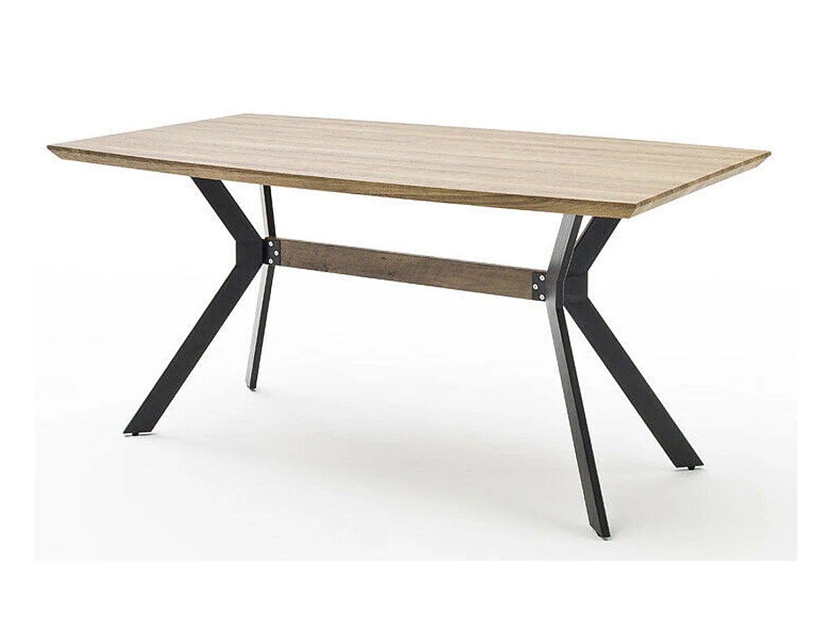Table à manger rectangulaire finition chêne sauvage - L.180 x H.76 x P.90 cm