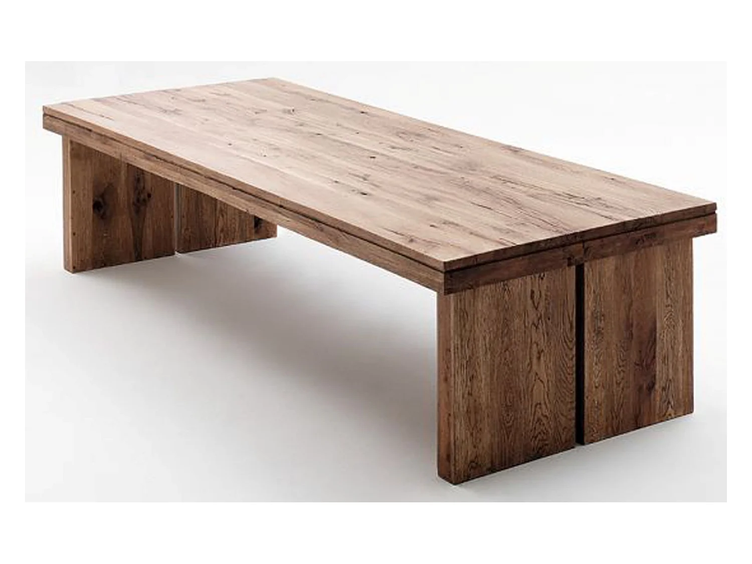 Table à manger rectangulaire en chêne bassano laqué - L.180 x H.76 x P.90 cm