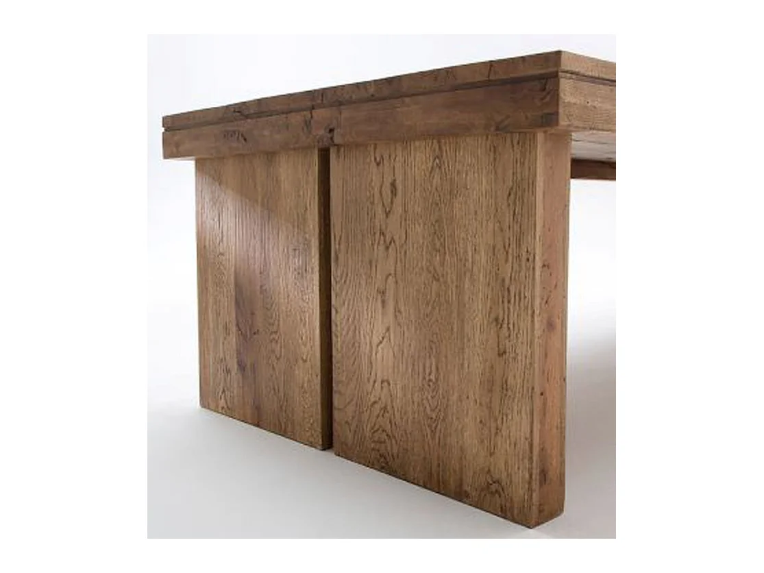 Table à manger rectangulaire en chêne bassano laqué - L.180 x H.76 x P.90 cm