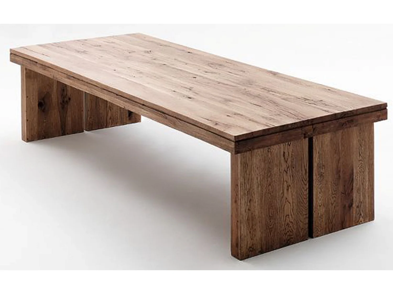 Table à manger rectangulaire en chêne bassano laqué - L.180 x H.76 x P.90 cm