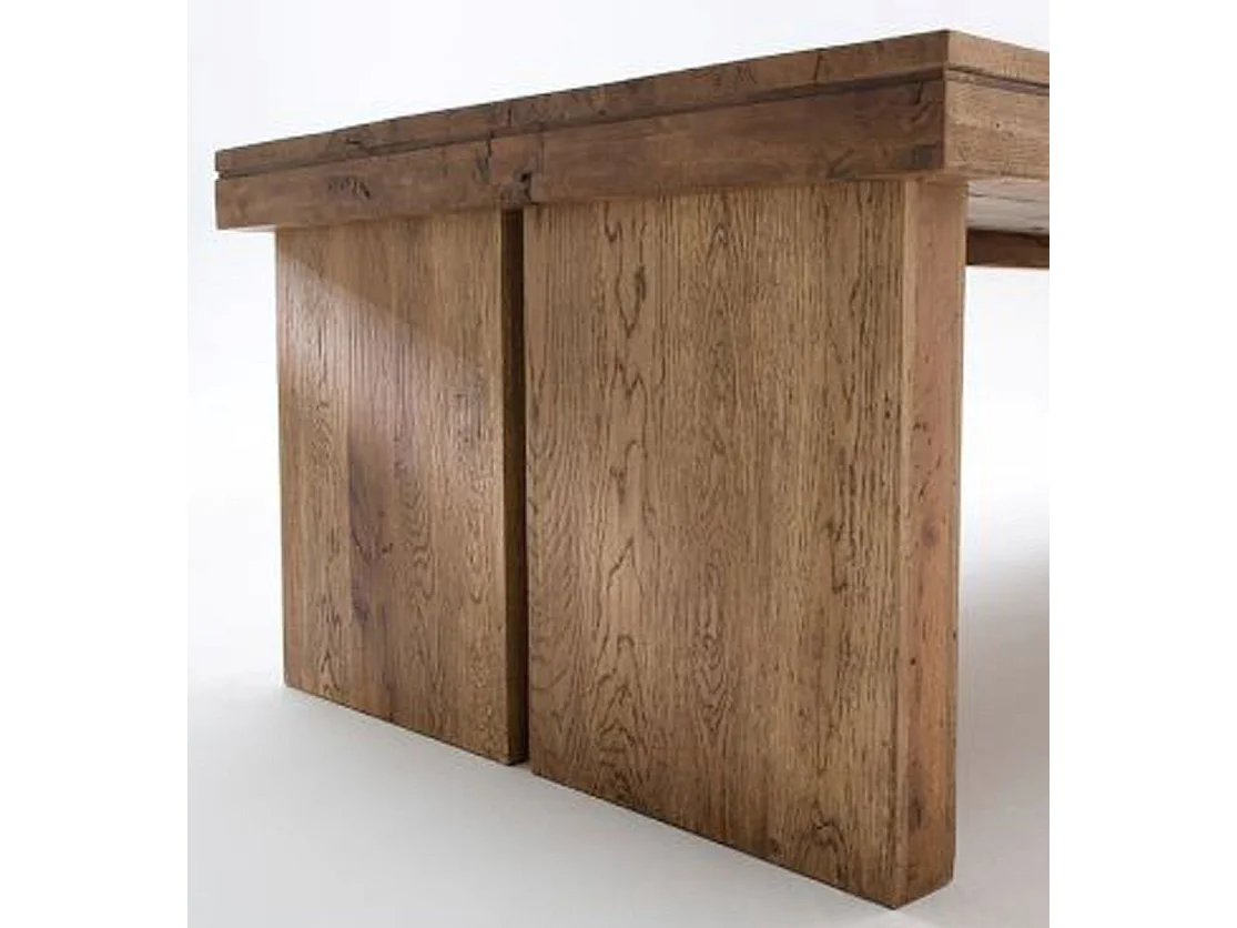 Table à manger rectangulaire en chêne bassano laqué - L.180 x H.76 x P.90 cm