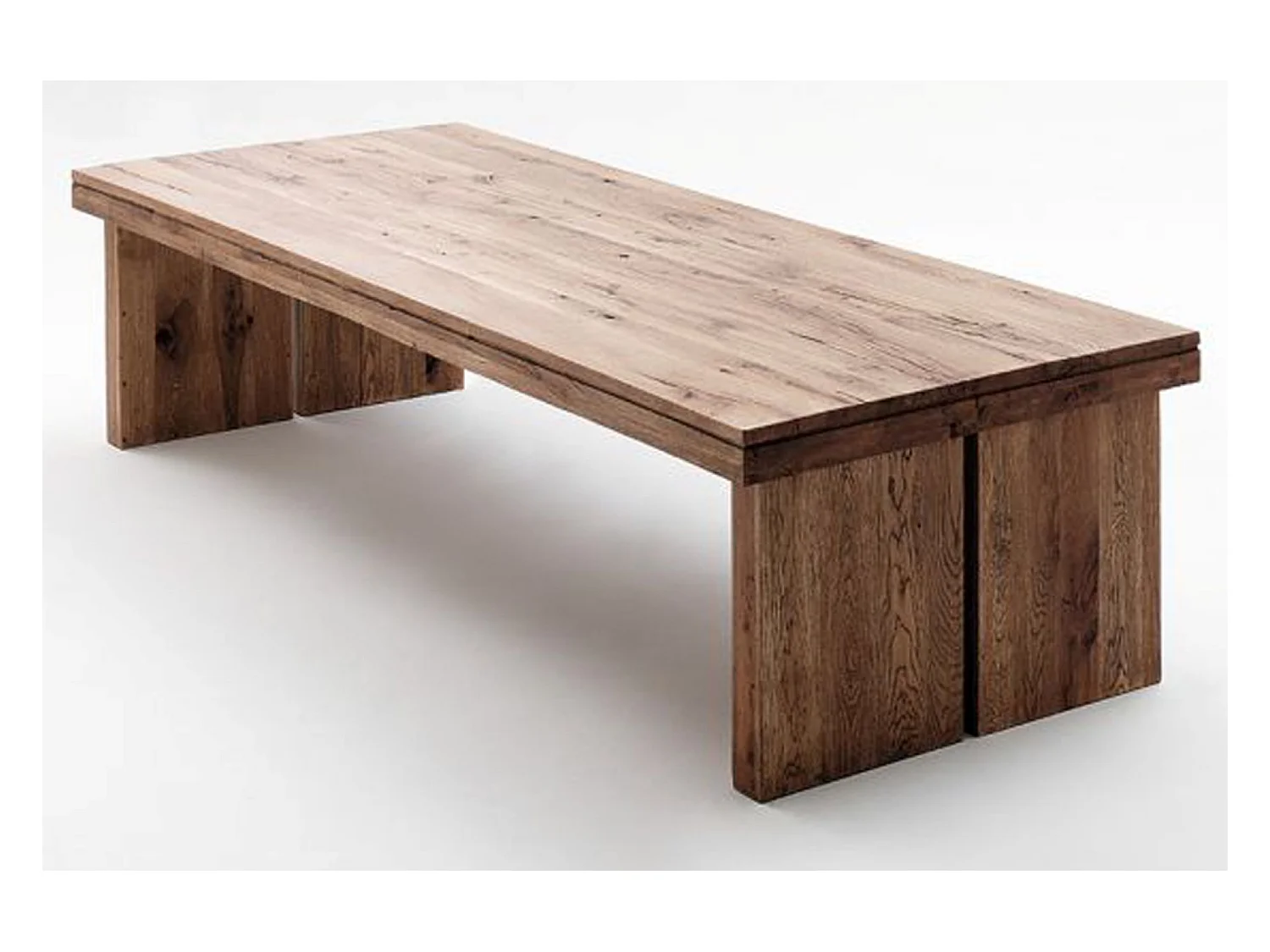 Table à manger rectangulaire en chêne bassano laqué - L.260 x H.76 x P.100 cm