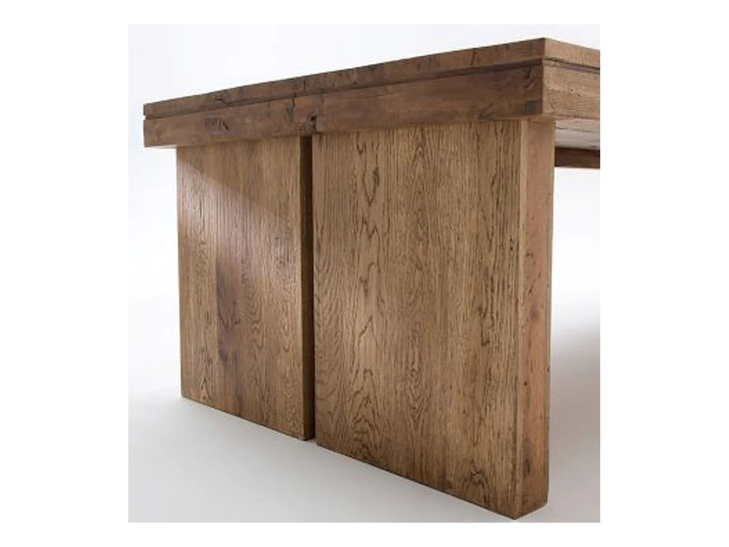 Table à manger rectangulaire en chêne bassano laqué - L.260 x H.76 x P.100 cm