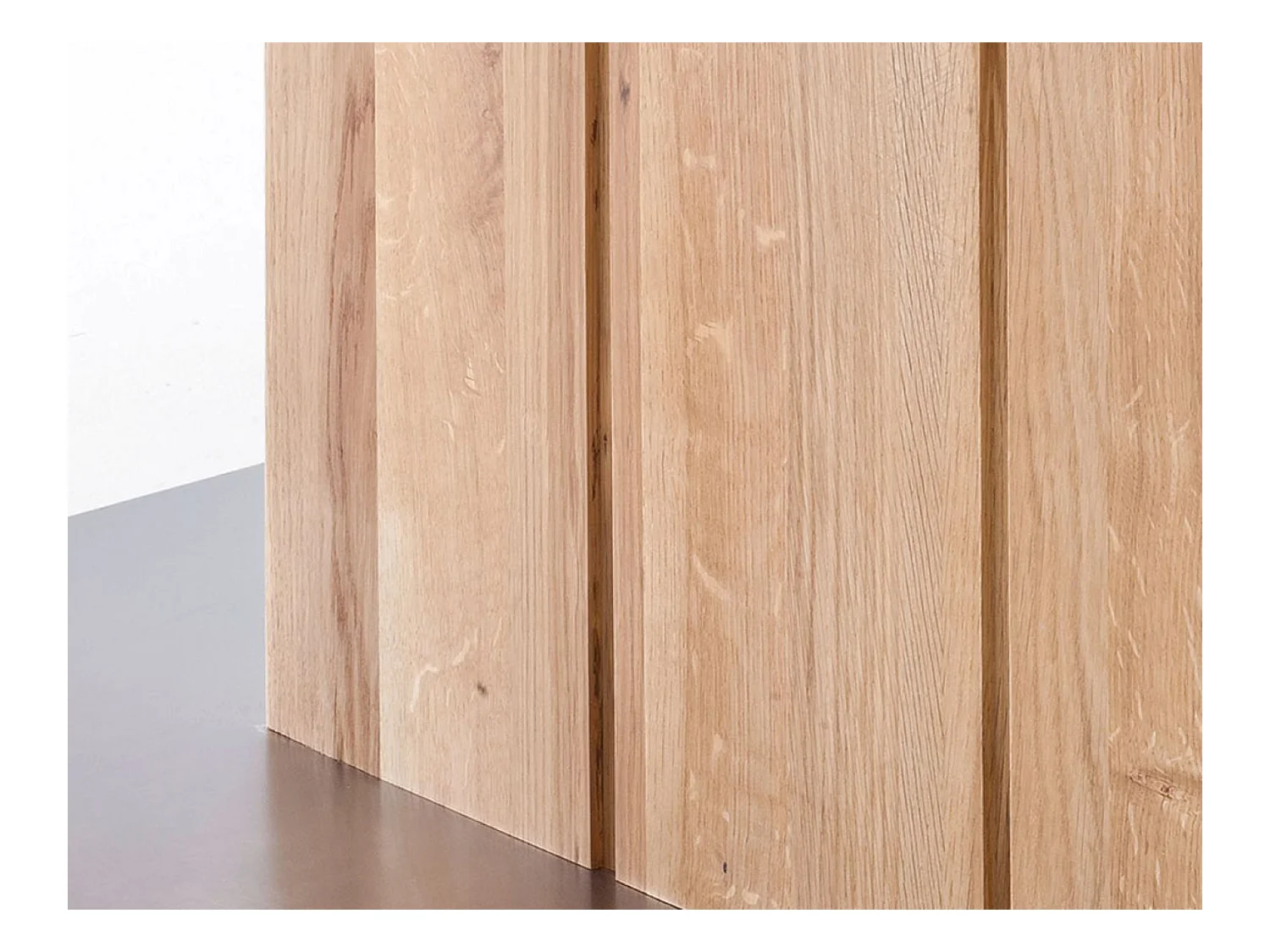 Table à manger en chêne massif huilé avec dessus divisé - L220 x H77 x P100 cm